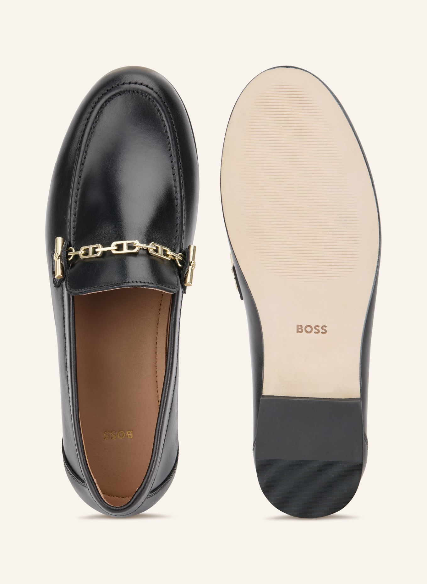 BOSS Loafer JADEY: SCHWARZ / GOLD