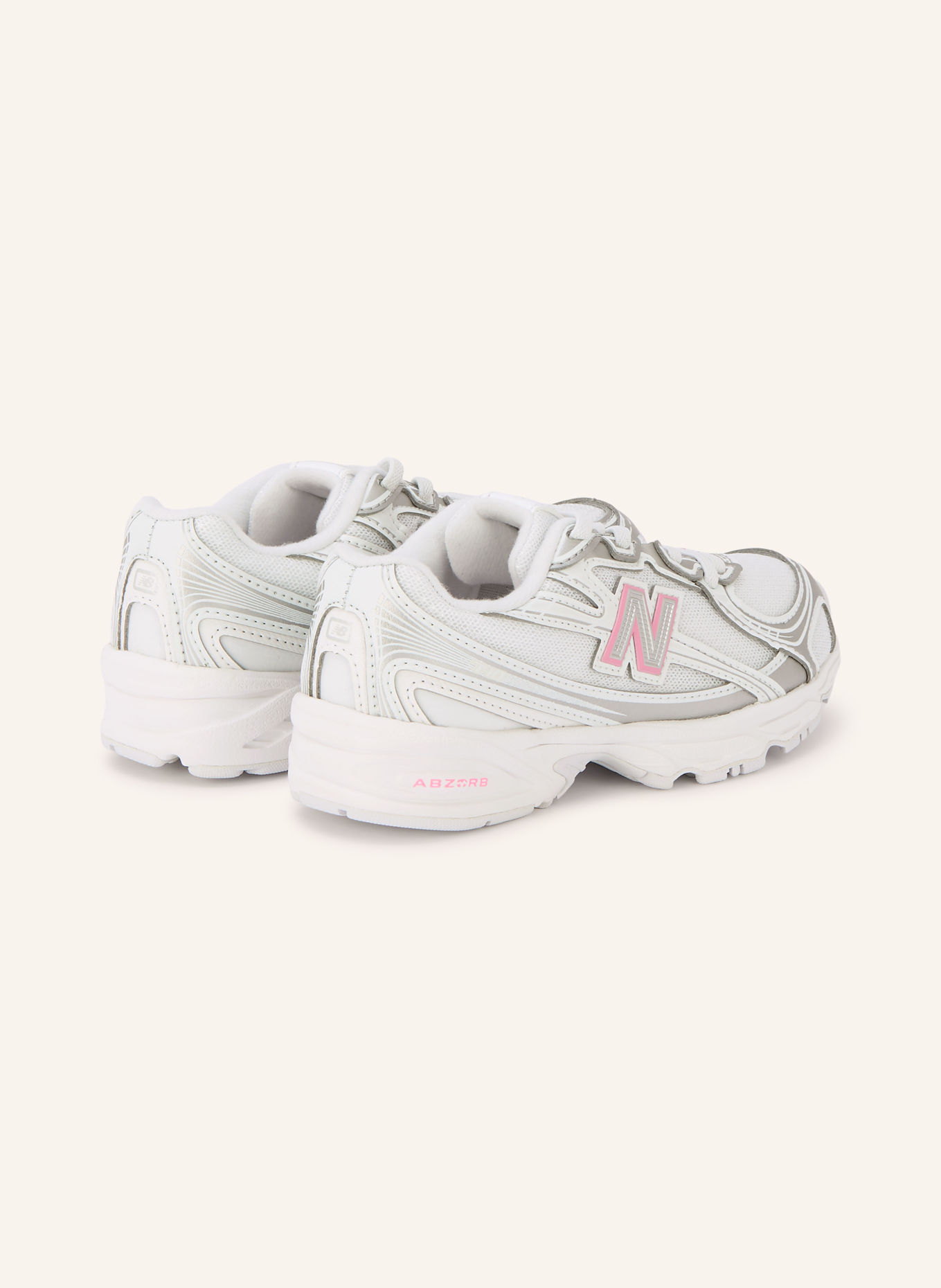 new balance Sneaker 740: WEISS / SILBER / ROSA