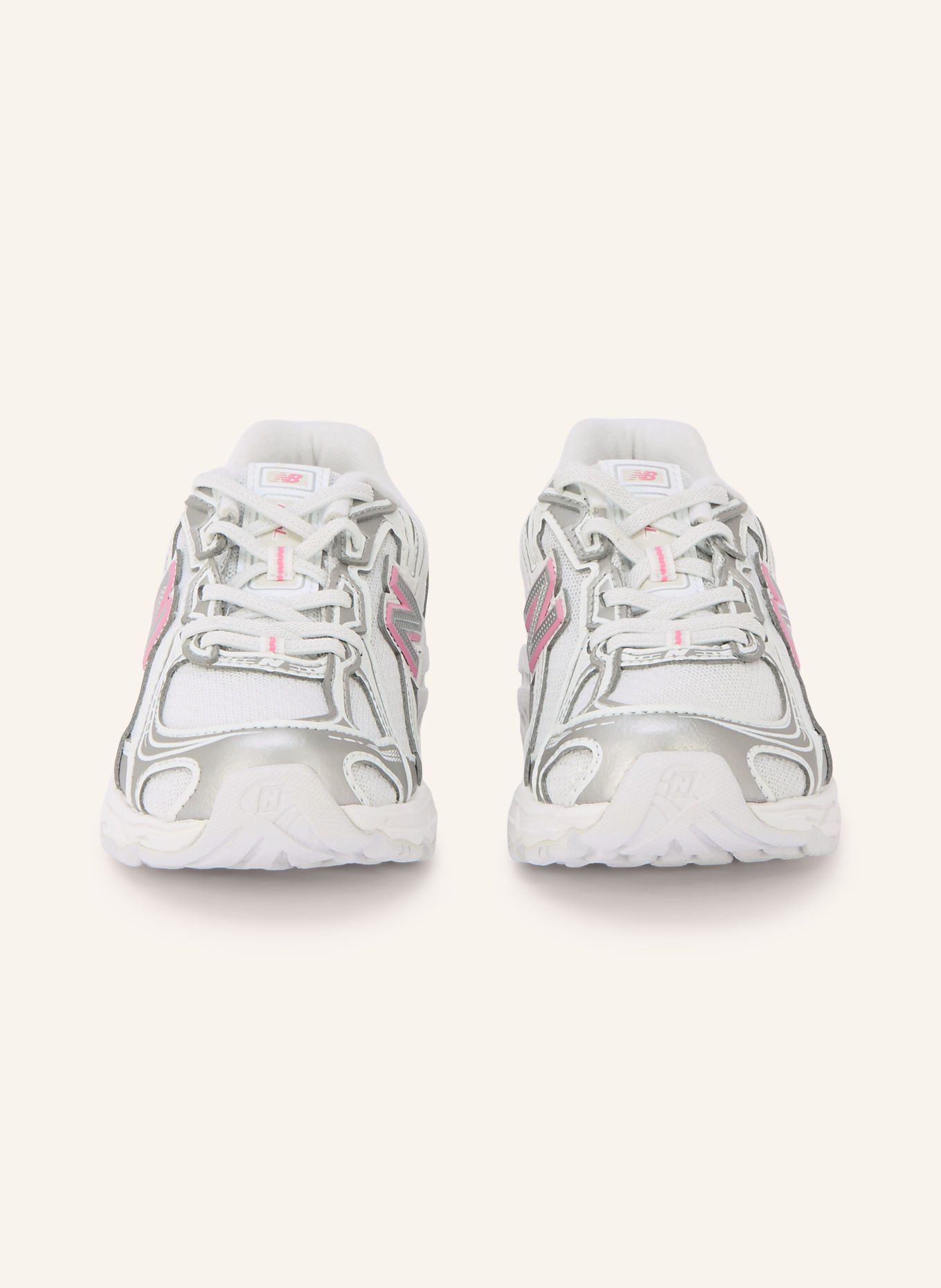 new balance Sneaker 740: WEISS / SILBER / ROSA