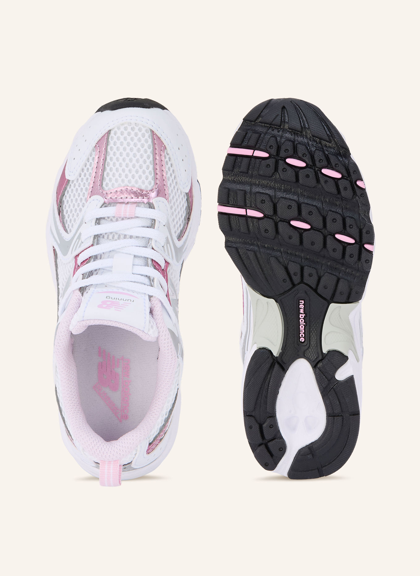 new balance Sneakersy 530: BÍLÁ / STŘÍBRNÁ / RŮŽOVÁ