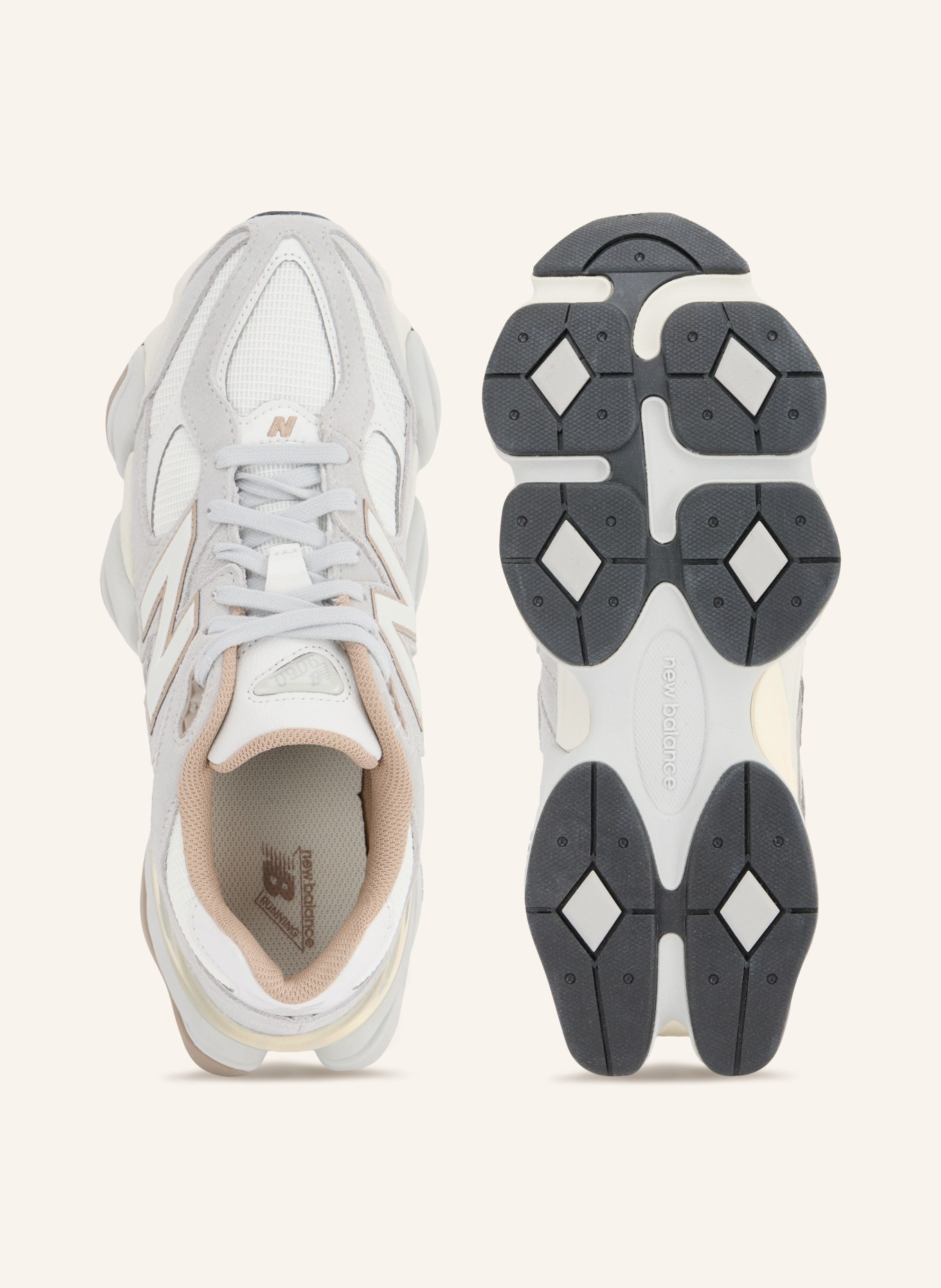 new balance Sneakers 9060: WIT / CRÈME / GRIJS