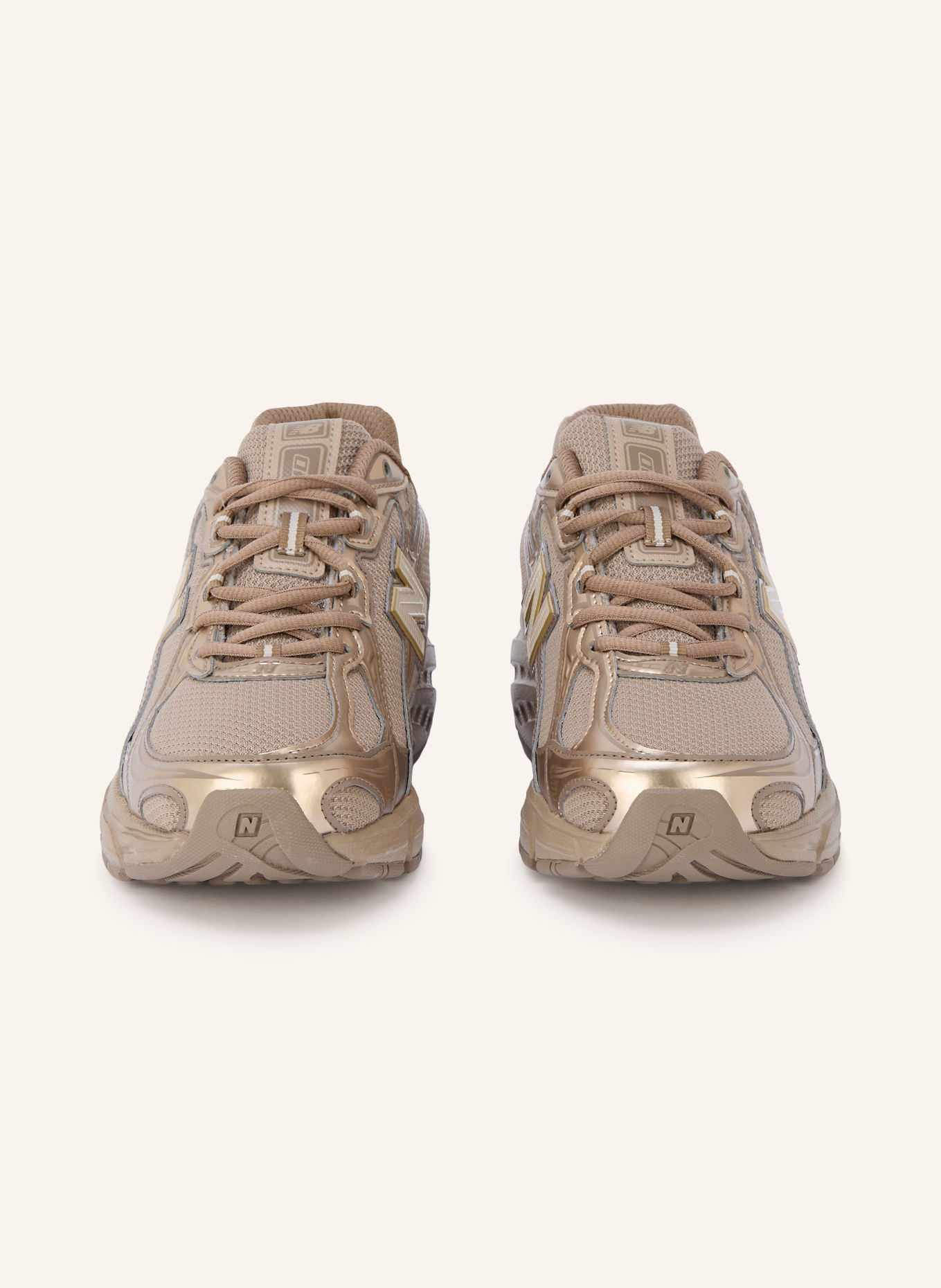 new balance Sneakersy 740: BRĄZOWY / KREMOWY