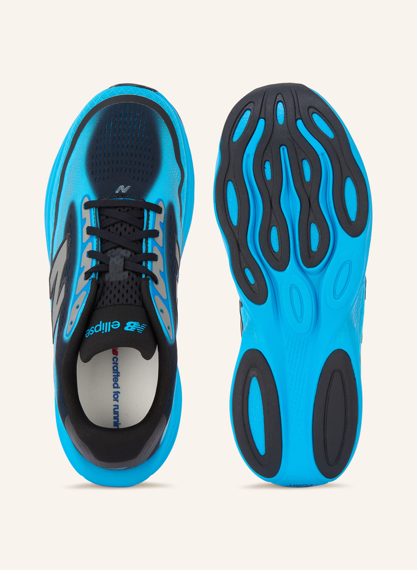 new balance ELLIPSE Running Shoes: BLUE / GRAY / BLACK