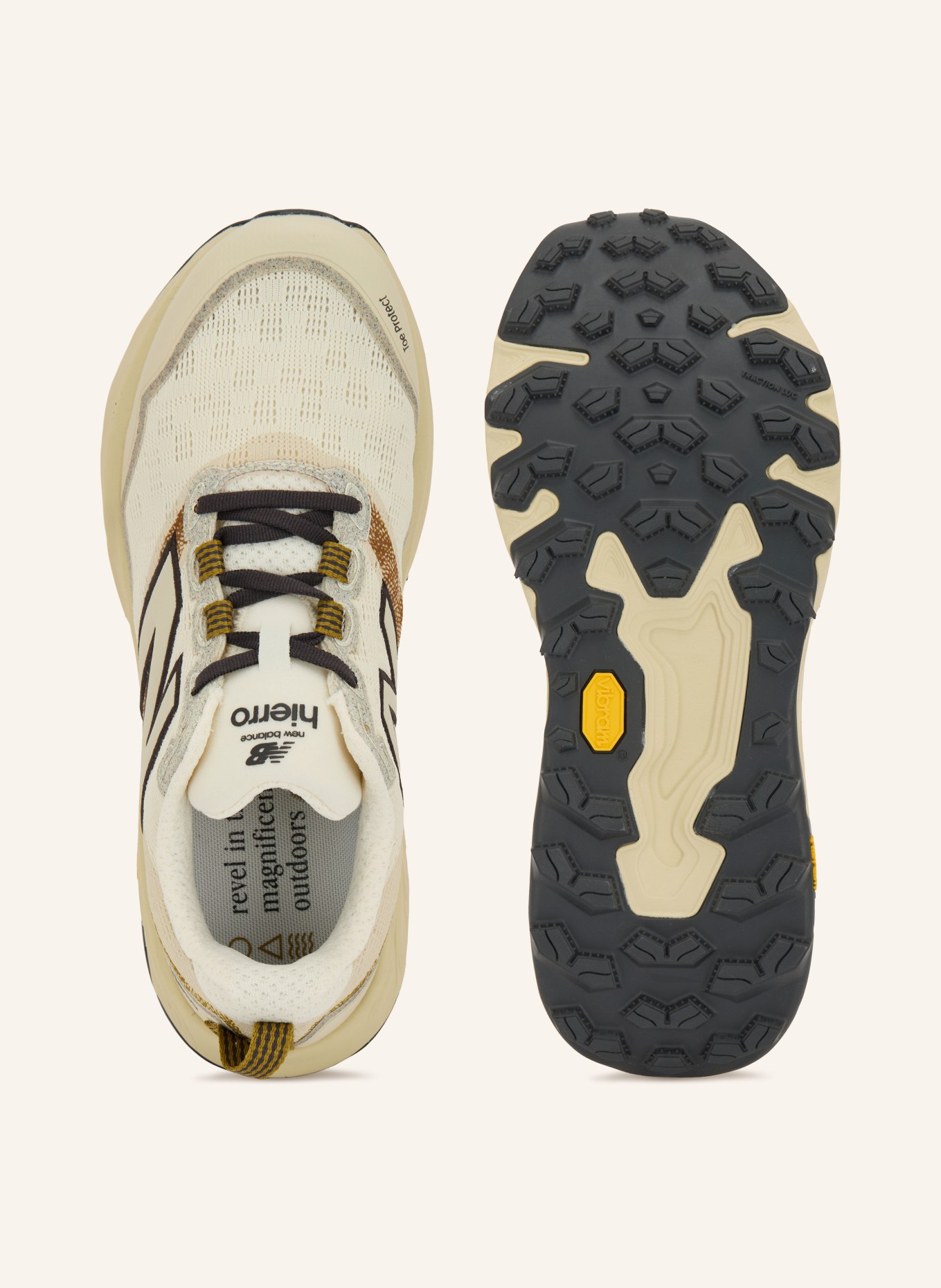 new balance Trailrunning-Schuhe HIERRO: WEISS / BRAUN / DUNKELGRAU