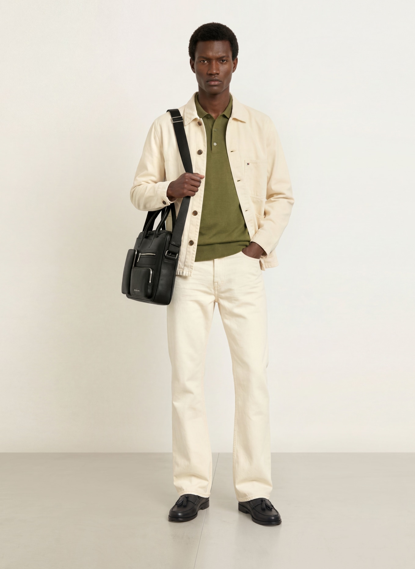 TOMMY HILFIGER Geantă pentru laptop: NEGRU / ARGINT
