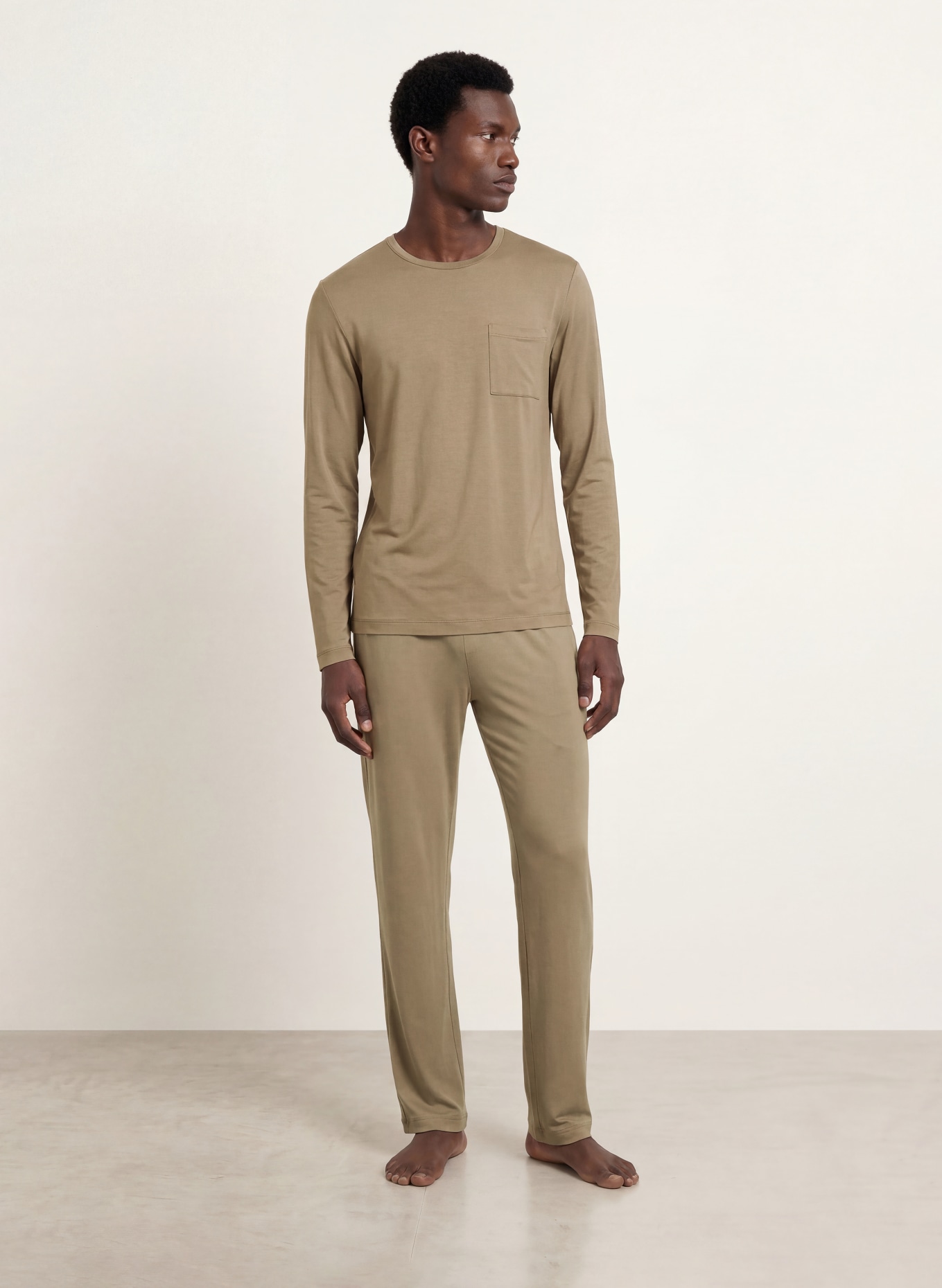 mey JEFFERSON lounge shirt: BEIGE