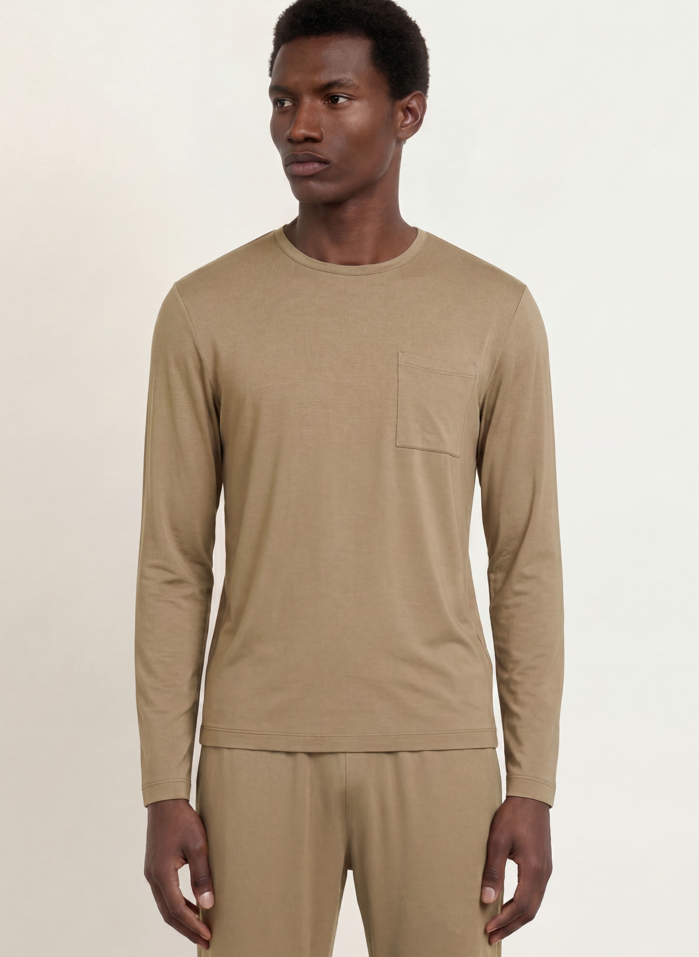 mey JEFFERSON lounge shirt: BEIGE
