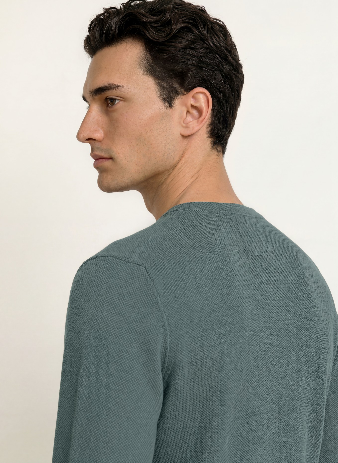 Marc O'Polo Piqué-Pullover: DUNKELGRAU