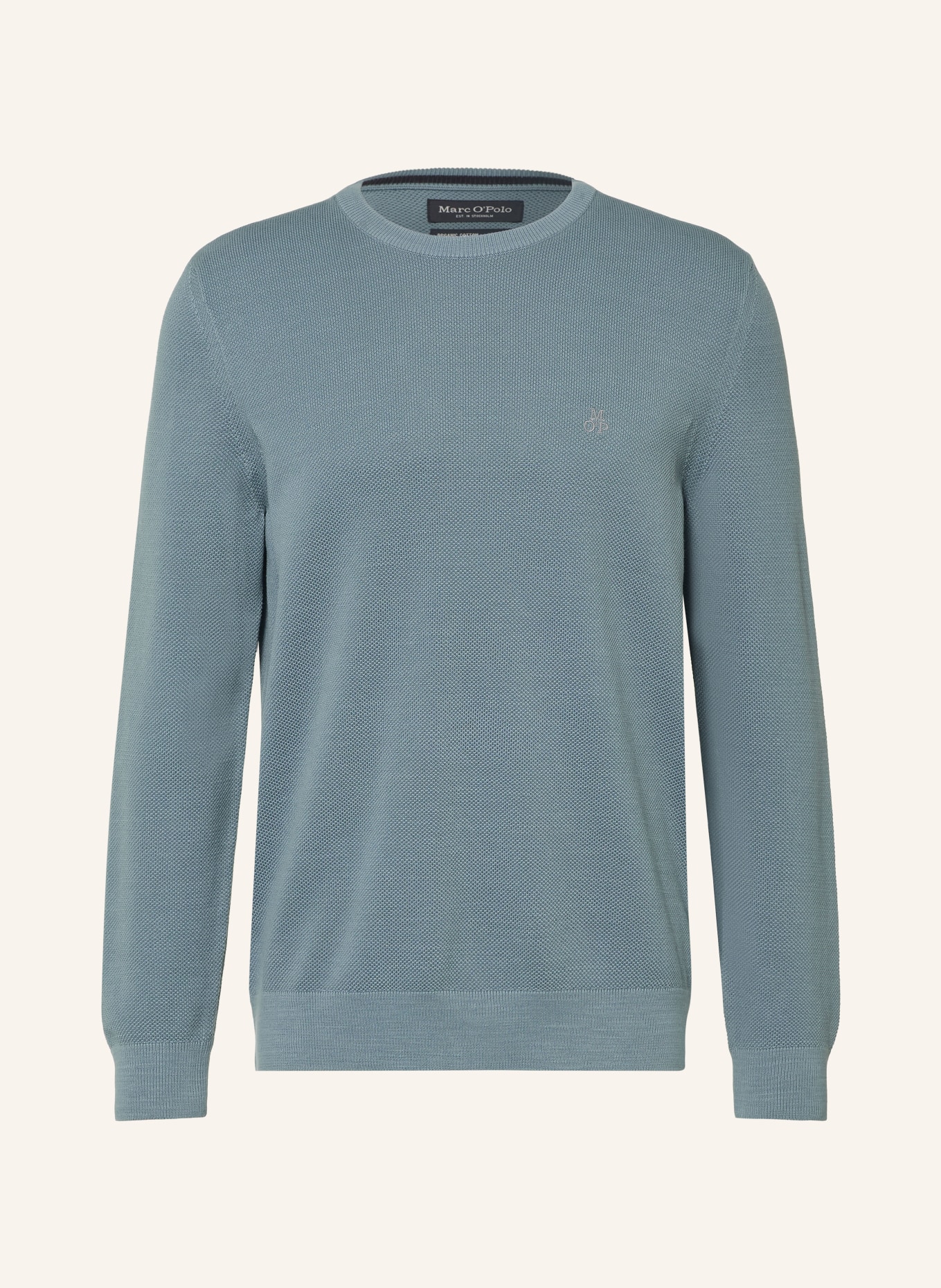 Marc O'Polo Piqué sweater: BLUE GRAY