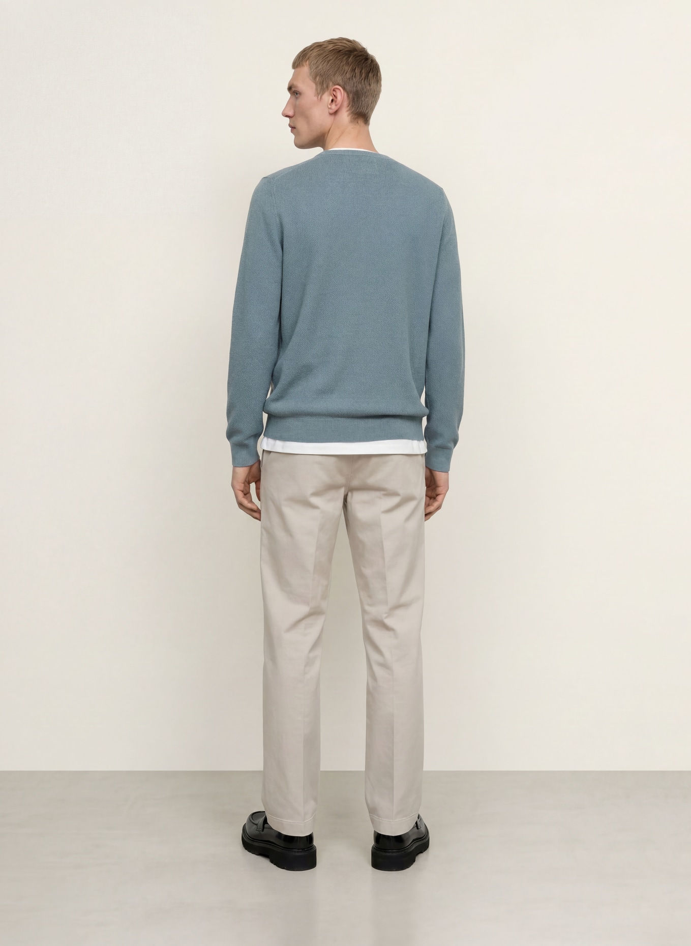 Marc O'Polo Piqué sweater: BLUE GRAY
