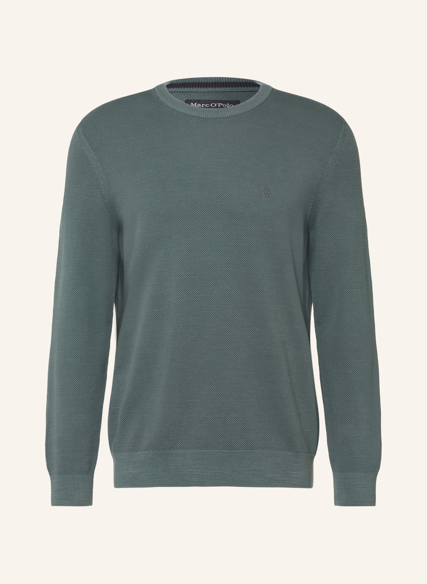 Marc O'Polo Piqué-Pullover: DUNKELGRAU