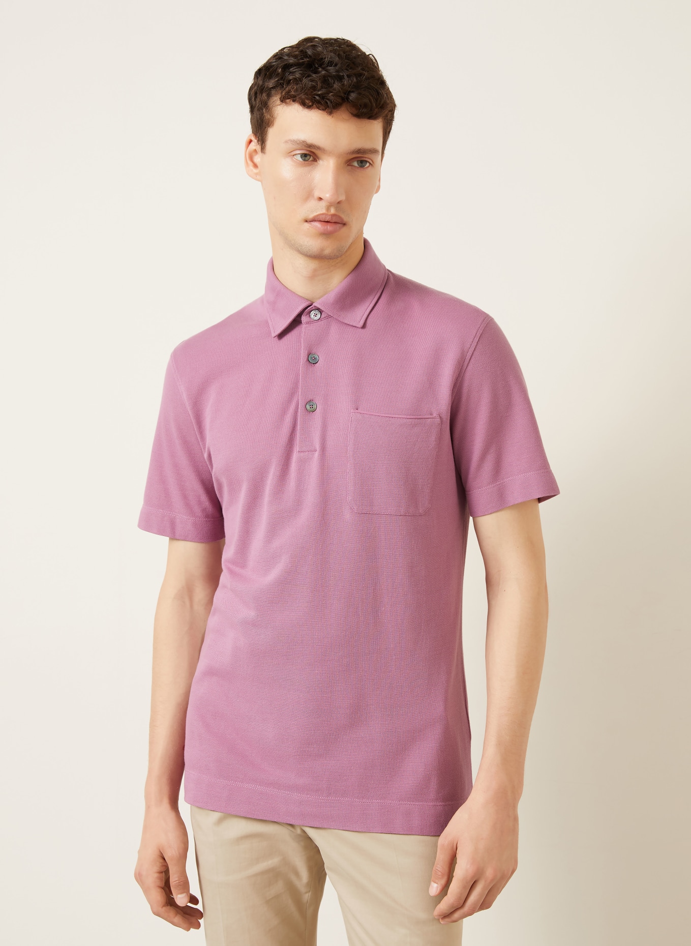 ZEGNA Pikétröja: LJUSLILA