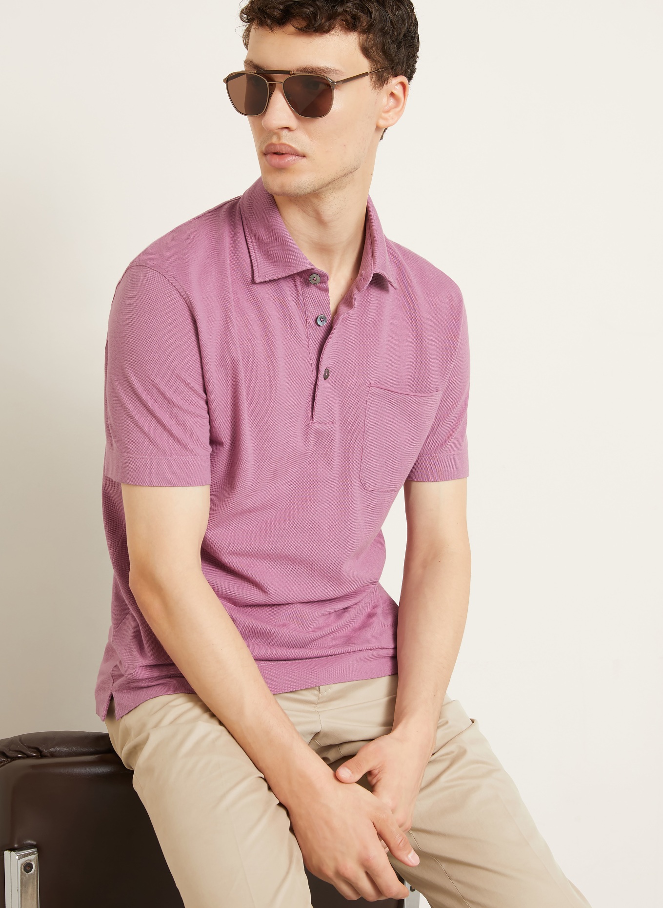 ZEGNA Pikétröja: LJUSLILA