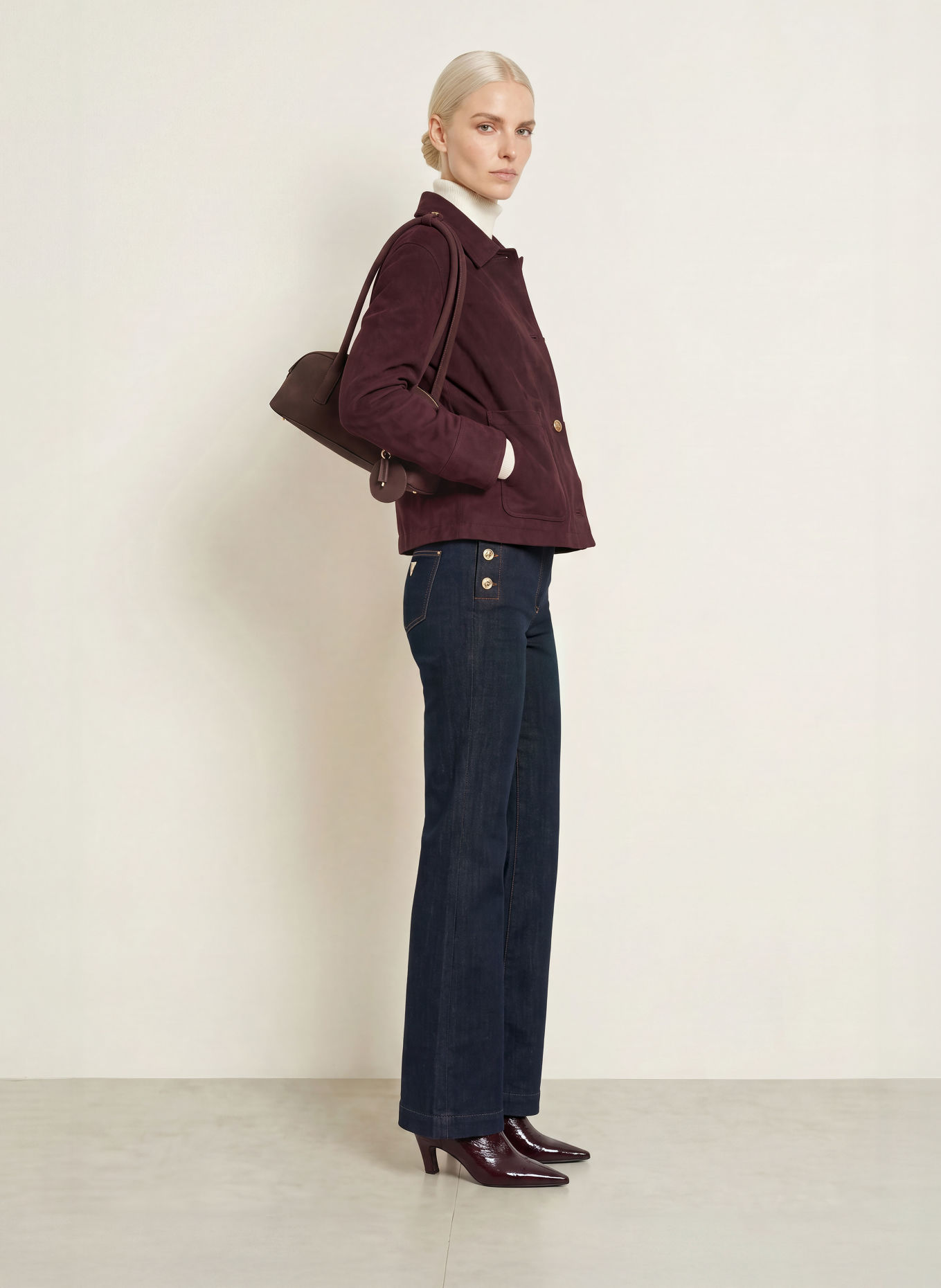 GUESS Veste GRACE aspect cuir: LILAS FONCÉ