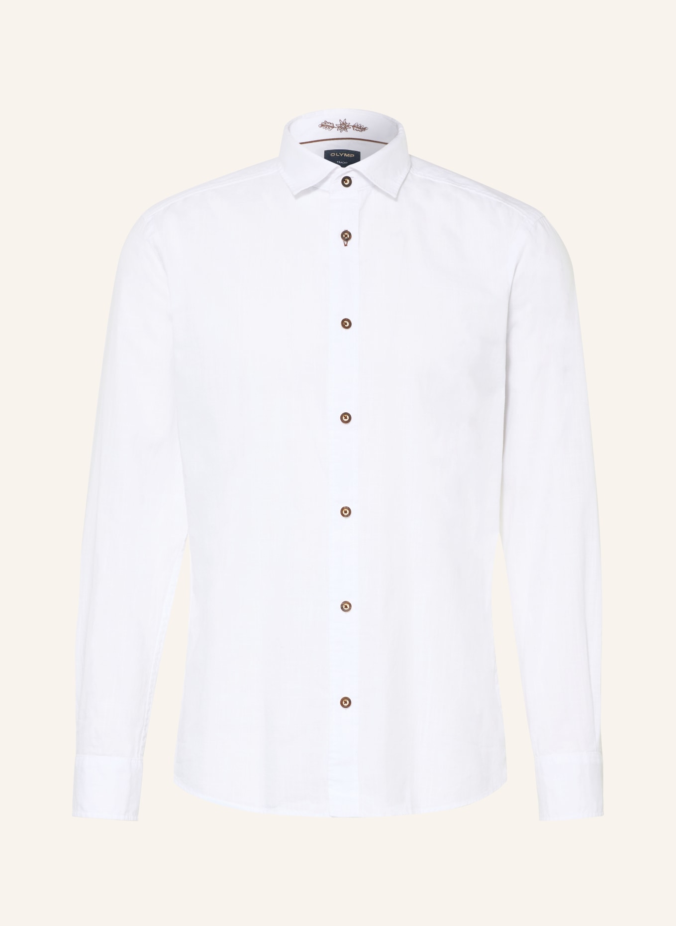 OLYMP Traditioneel overhemd, casual, regular fit: WIT