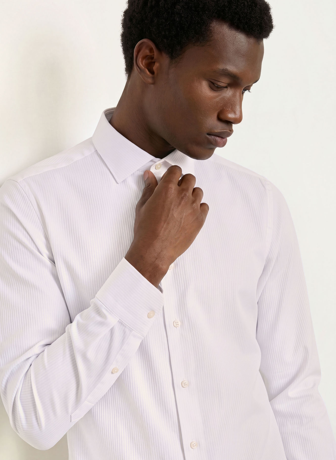 OLYMP Chemise Level Five coupe ajustée: BLANC