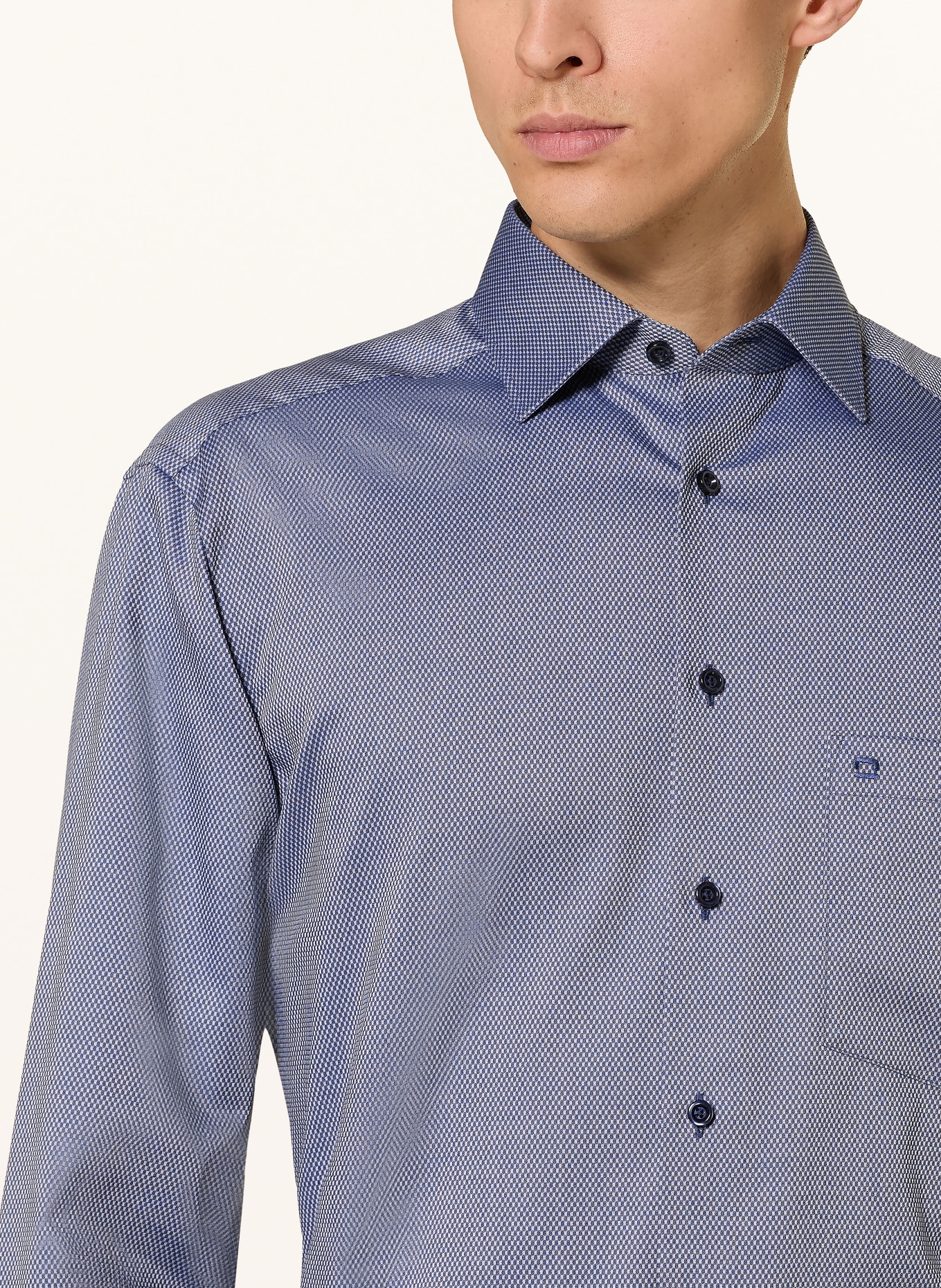 OLYMP Hemd Luxor comfort fit: DUNKELBLAU