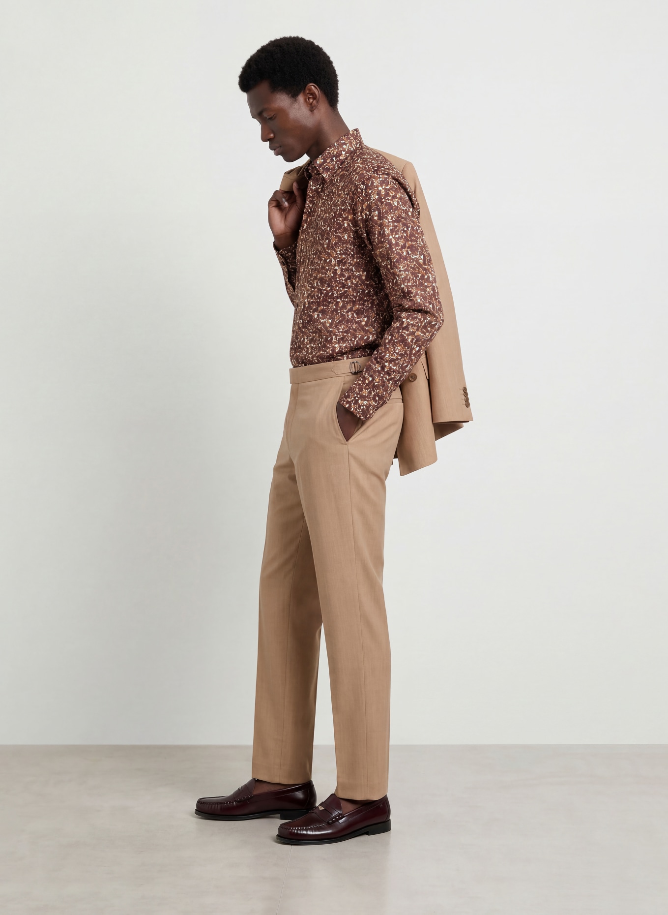 OLYMP Hemd Luxor comfort fit: BRAUN / CREME