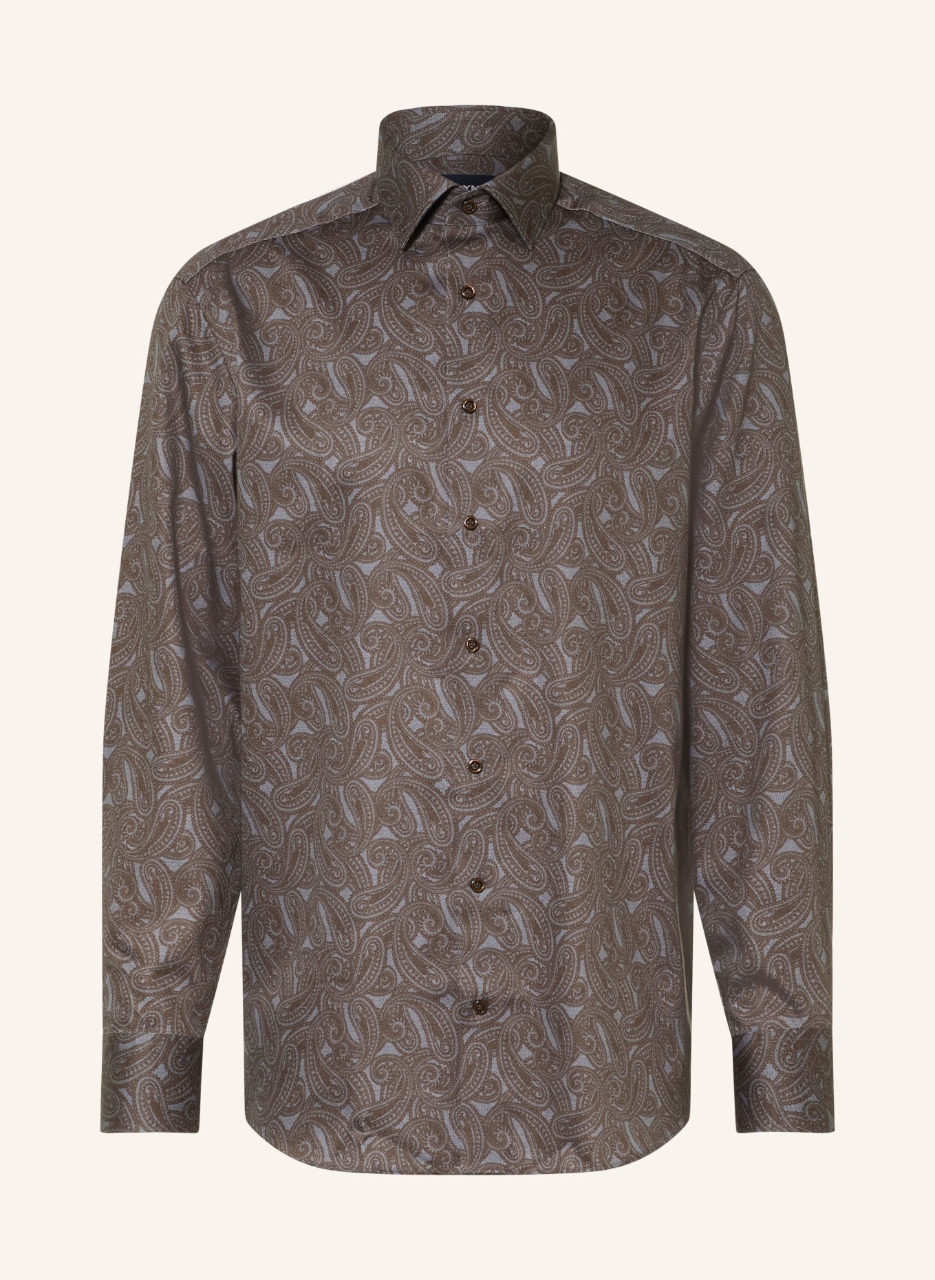 OLYMP Hemd Luxor comfort fit: GRAU / DUNKELGRAU