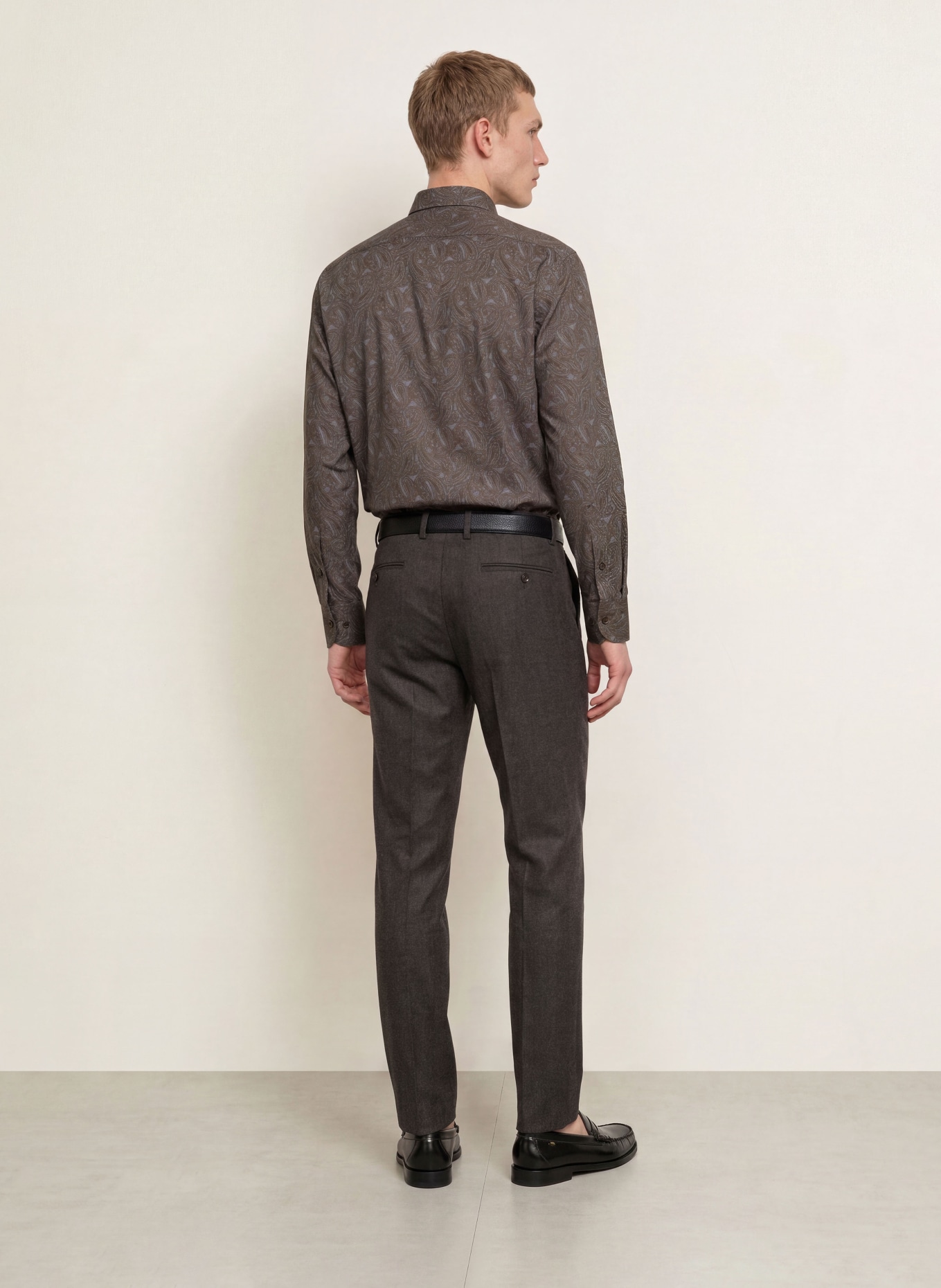 OLYMP Hemd Luxor comfort fit: GRAU / DUNKELGRAU
