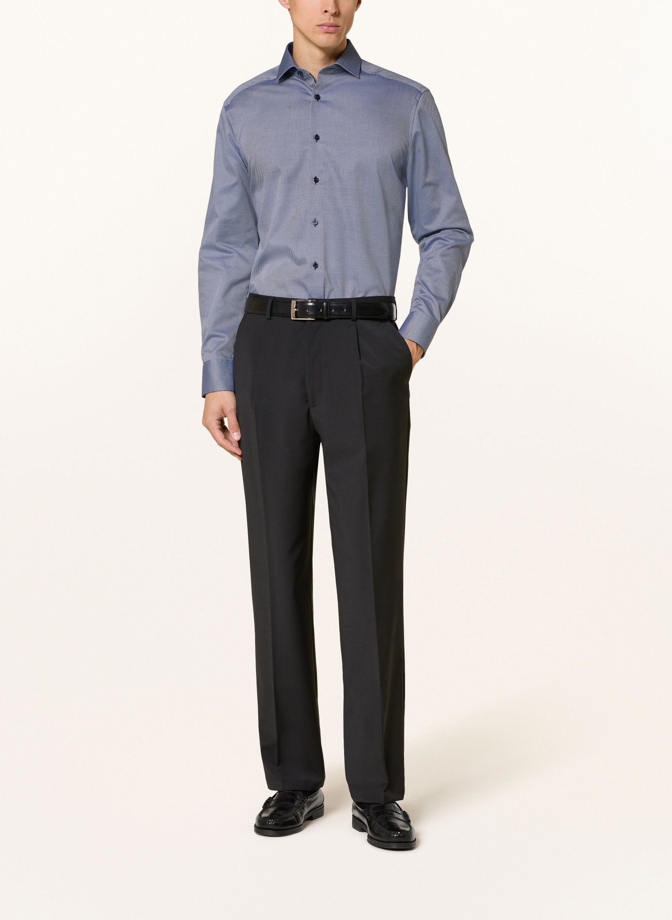 OLYMP Luxor Shirt, Modern Fit: DARK BLUE