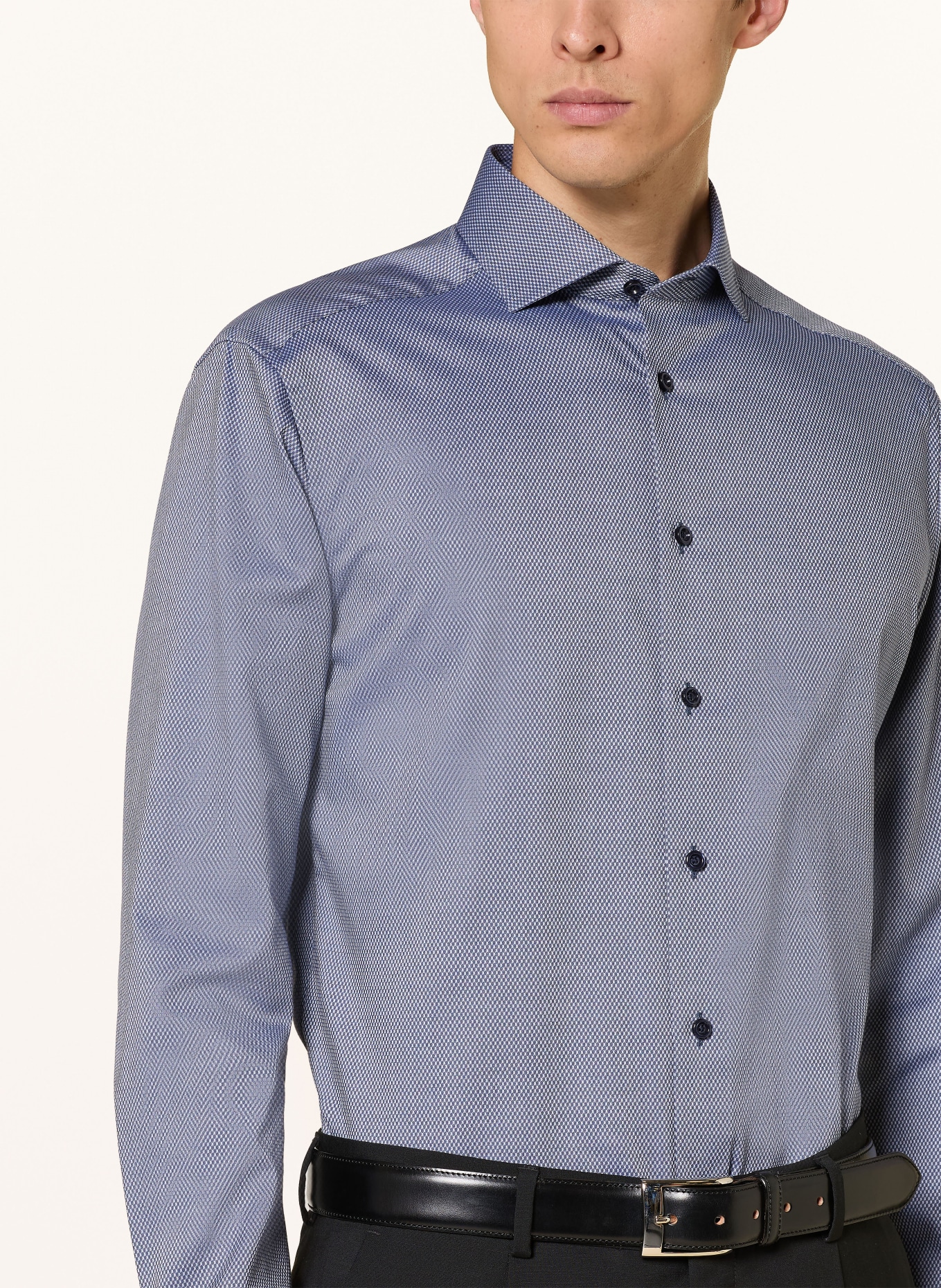 OLYMP Luxor Shirt, Modern Fit: DARK BLUE