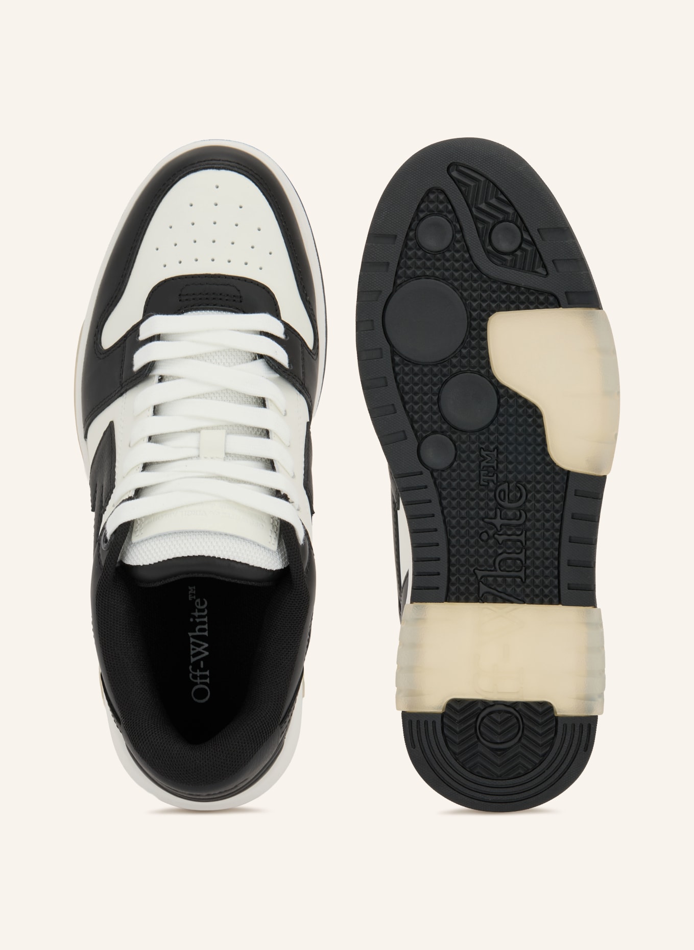 Off-White Sneaker OUT OF OFFICE: SCHWARZ / WEISS