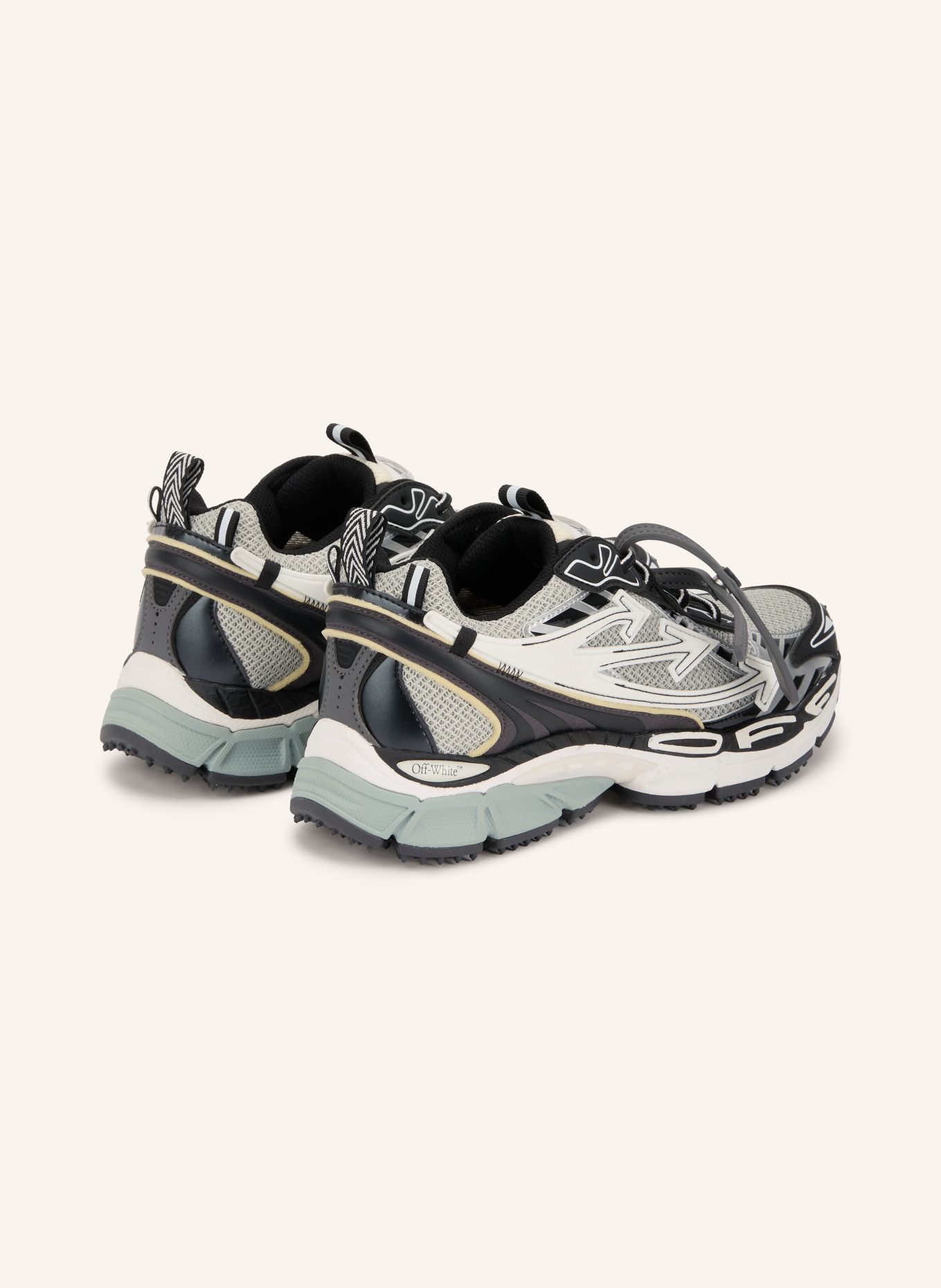 Off-White Sneakersy BE RIGHT BACK: CZARNY / JASNOCZARY / BIAŁY