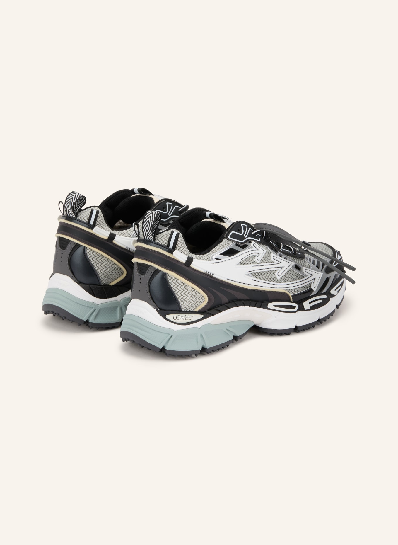 Off-White Sneakers BE RIGHT BACK: GRAY / DARK GRAY / BLACK