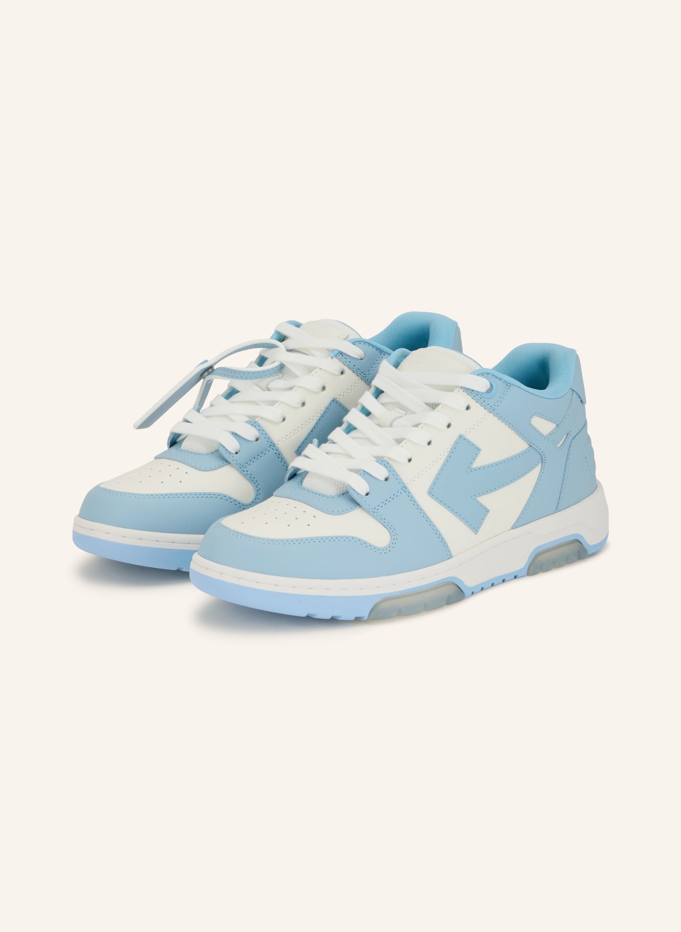 Off-White Sneaker OUT OF OFFICE: LYSEBLÅ / HVID