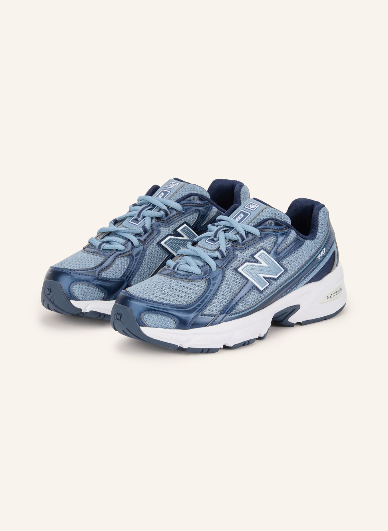 new balance Sneakersy 740: JASNONIEBIESKI / GRANATOWY