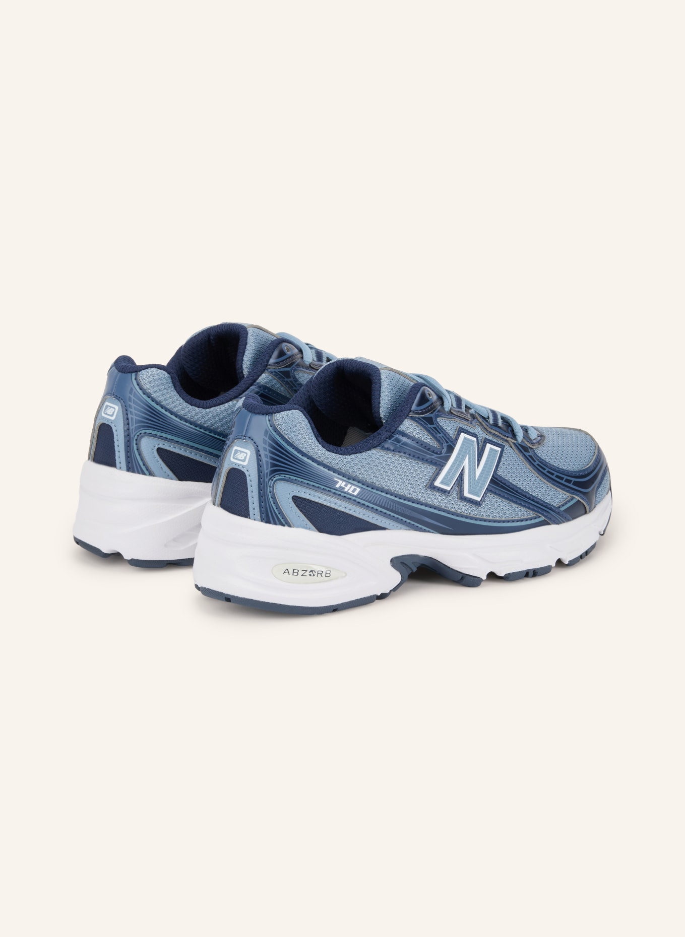 new balance Sneakersy 740: JASNONIEBIESKI / GRANATOWY