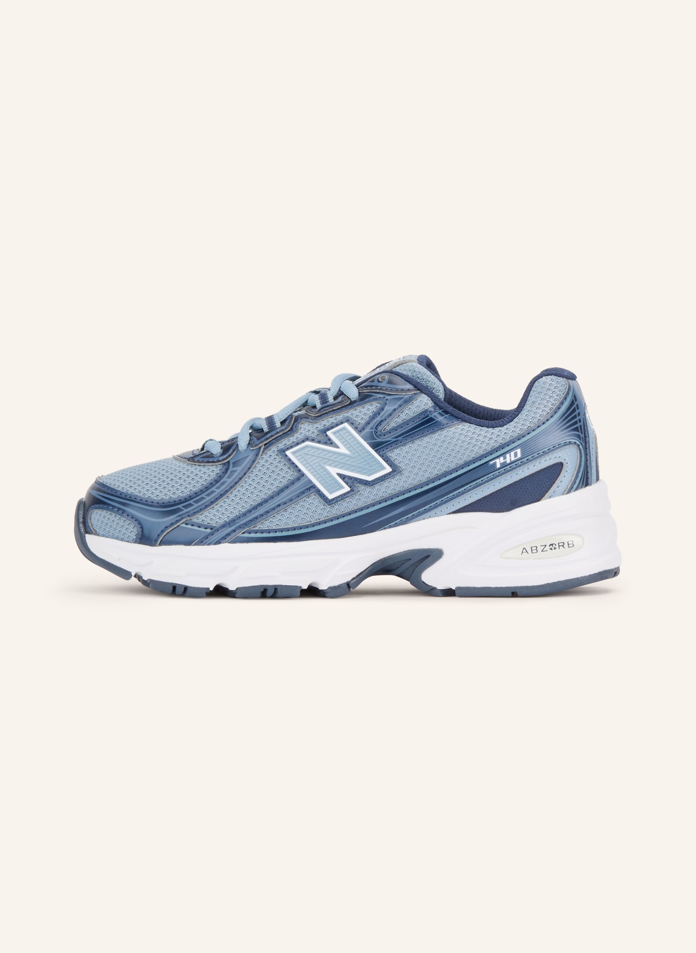 new balance Sneakersy 740: JASNONIEBIESKI / GRANATOWY