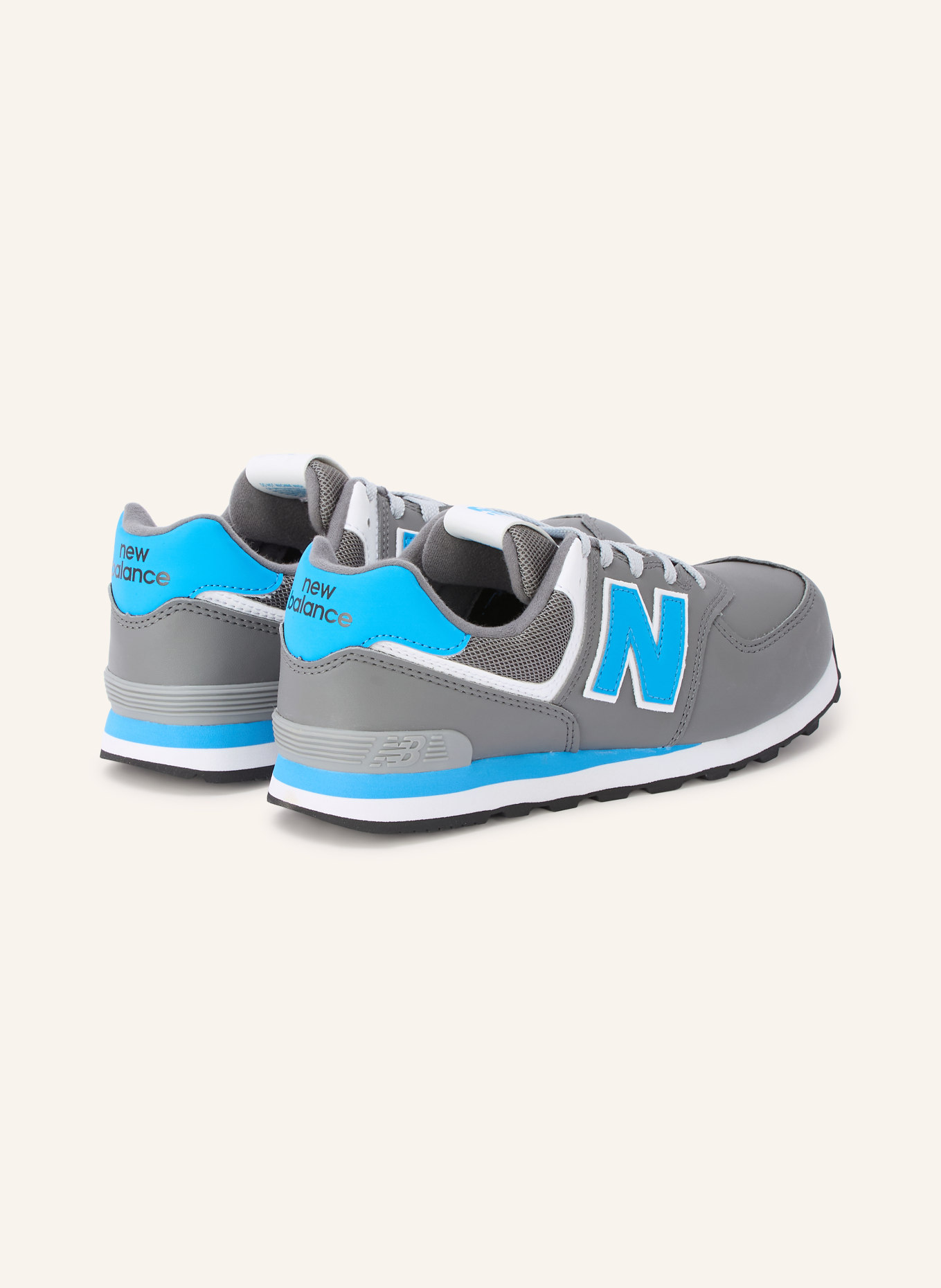 new balance Sneakers 574: DARK GRAY / BLUE / WHITE