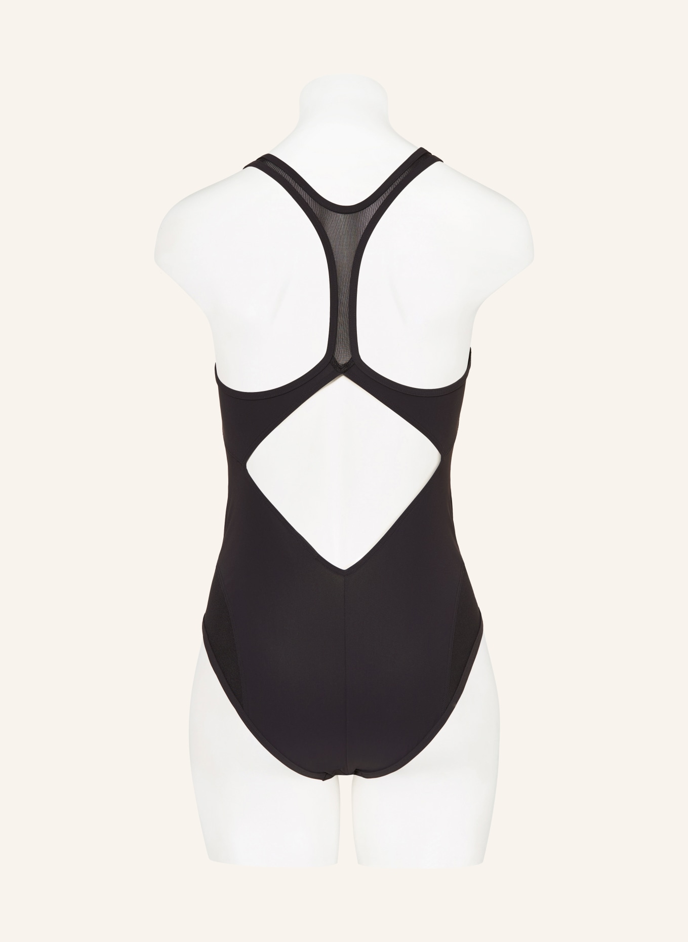 adidas Badeanzug LANELUX Y-BACK MESH: SCHWARZ