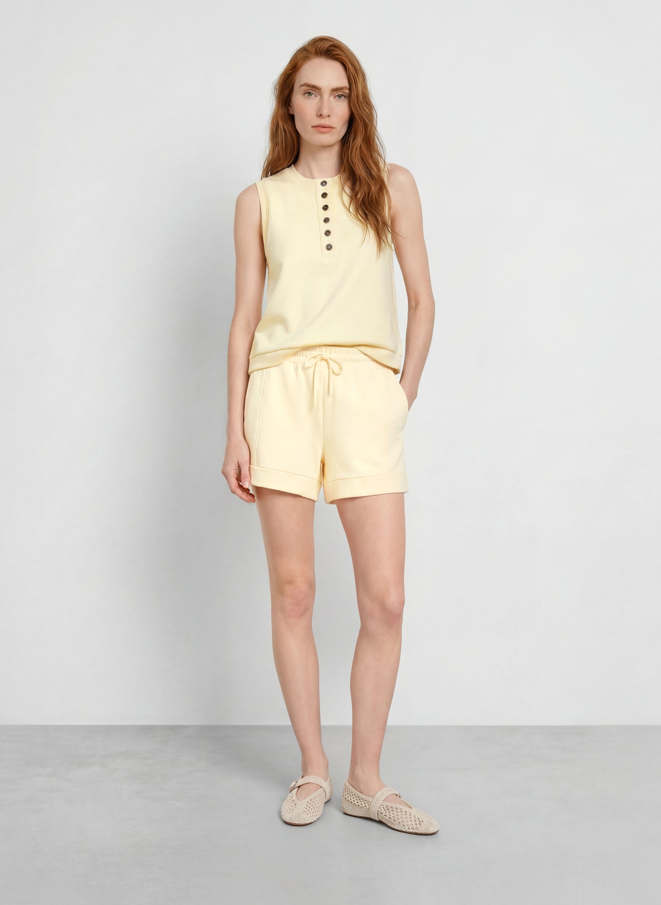 VARLEY MARLA Top: LIGHT YELLOW