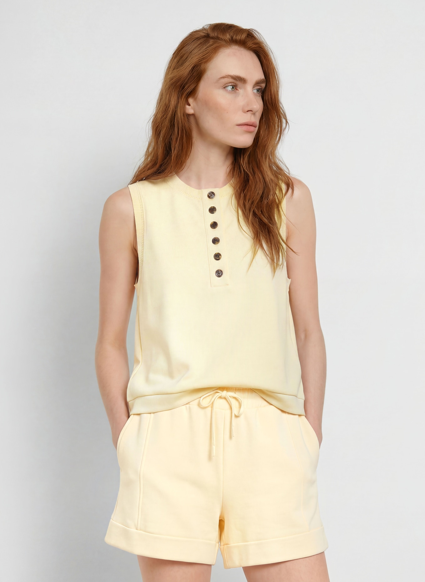 VARLEY MARLA Top: LIGHT YELLOW