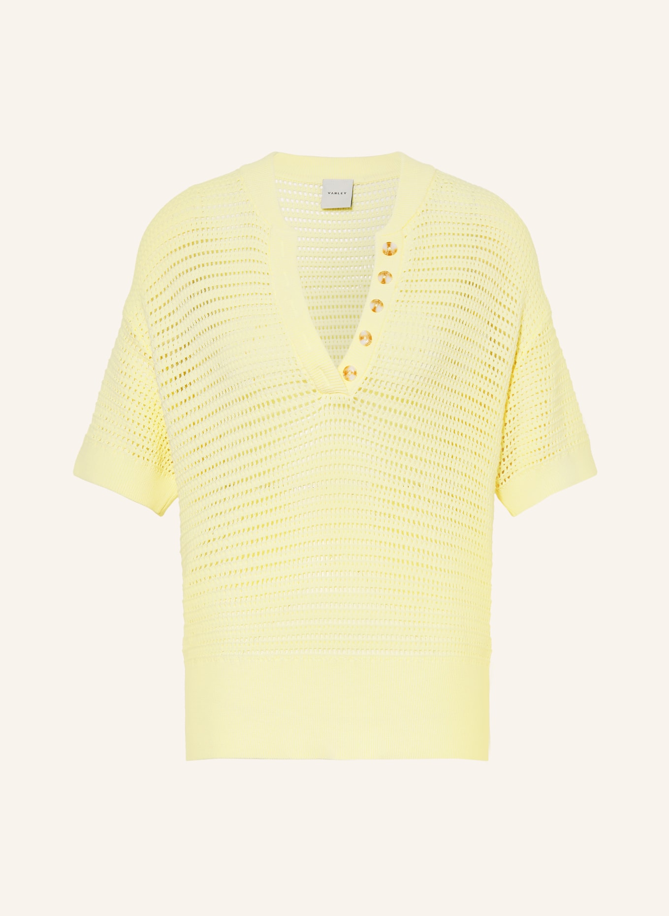 VARLEY CALLIE Knit shirt: LIGHT YELLOW