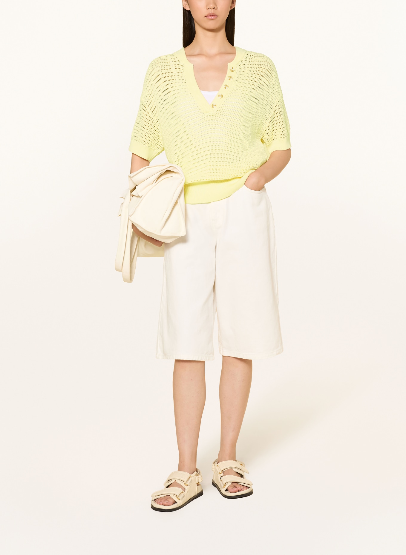VARLEY CALLIE Knit shirt: LIGHT YELLOW