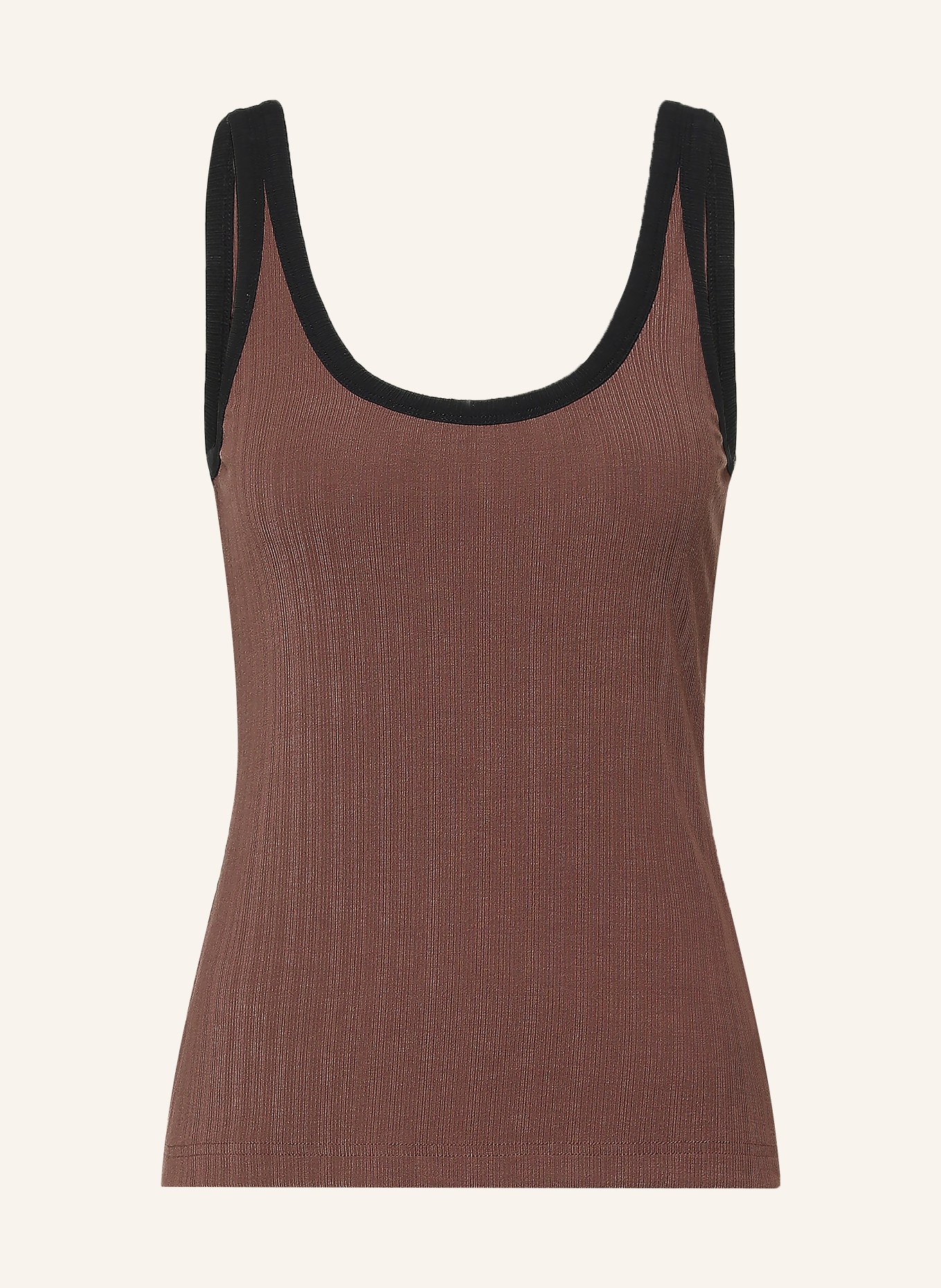 VARLEY AYDA Top: DARK BROWN / BLACK