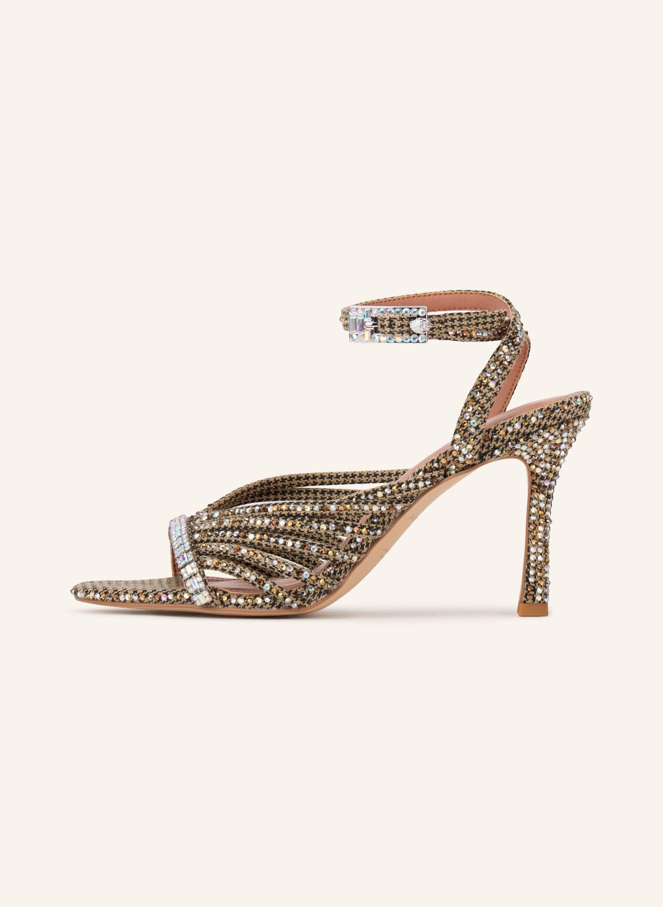 KURT GEIGER Sandaletten met sierstenen: BEIGE / BRUIN