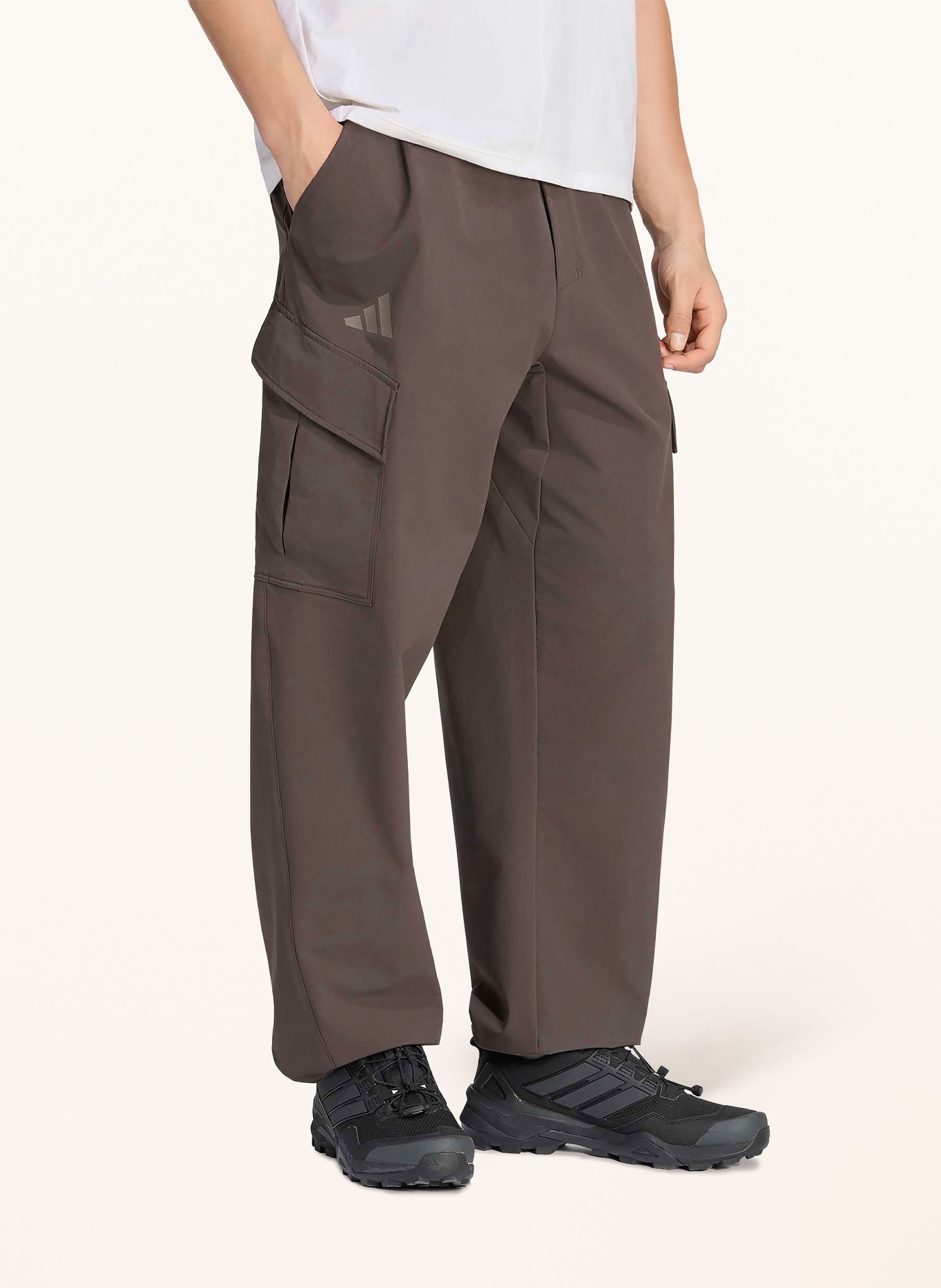 adidas TERREX XPLORIC CLIMAWARM WINTERIZED CARGO HIKING PANTS: KHAKI