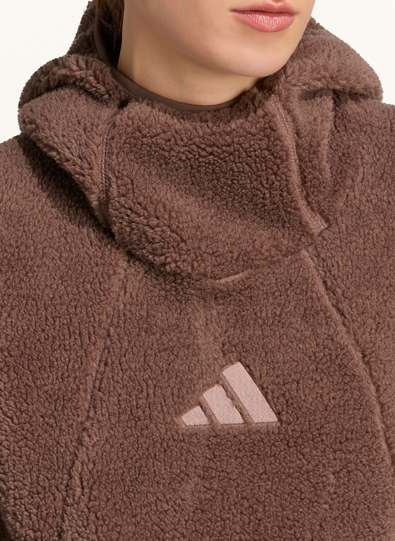 adidas TERREX Fleece-Hoodie XPLORIC CLIMAWARM HIGH PILE: TAUPE
