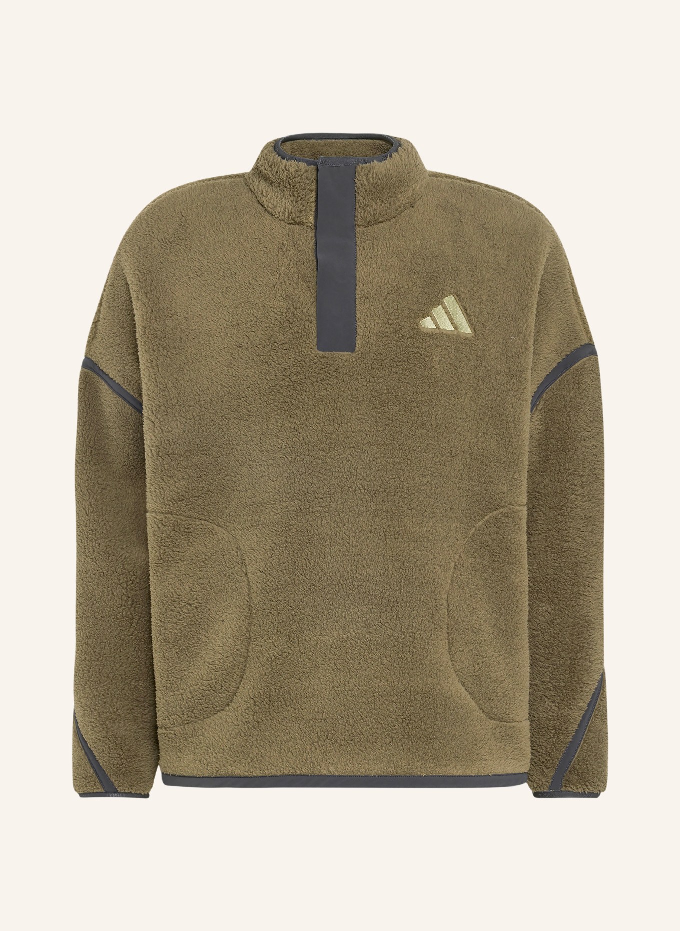 adidas TERREX MULTI ESSENTIAL Fleece Half-zip Sweater: OLIVE / DARK GRAY