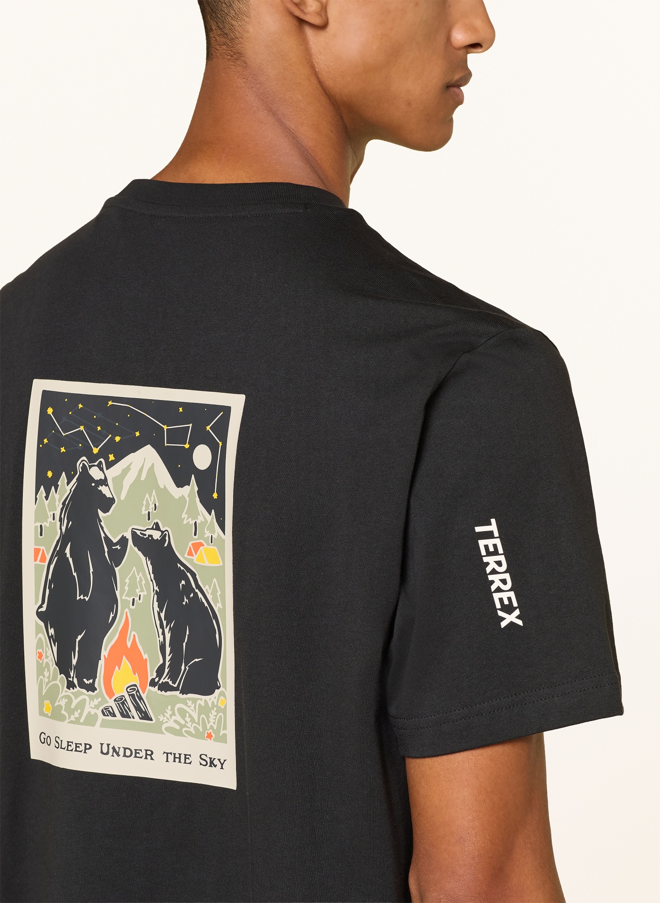 adidas TERREX T-Shirt TERREX CAMPER: SCHWARZ