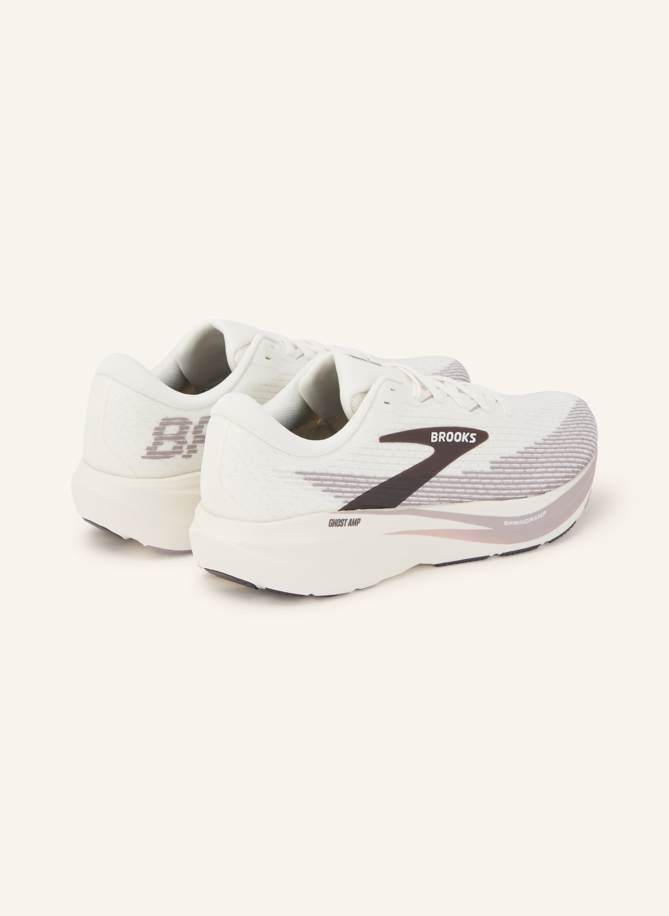 BROOKS Laufschuhe GHOST AMP: CREME / DUNKELBRAUN / TAUPE