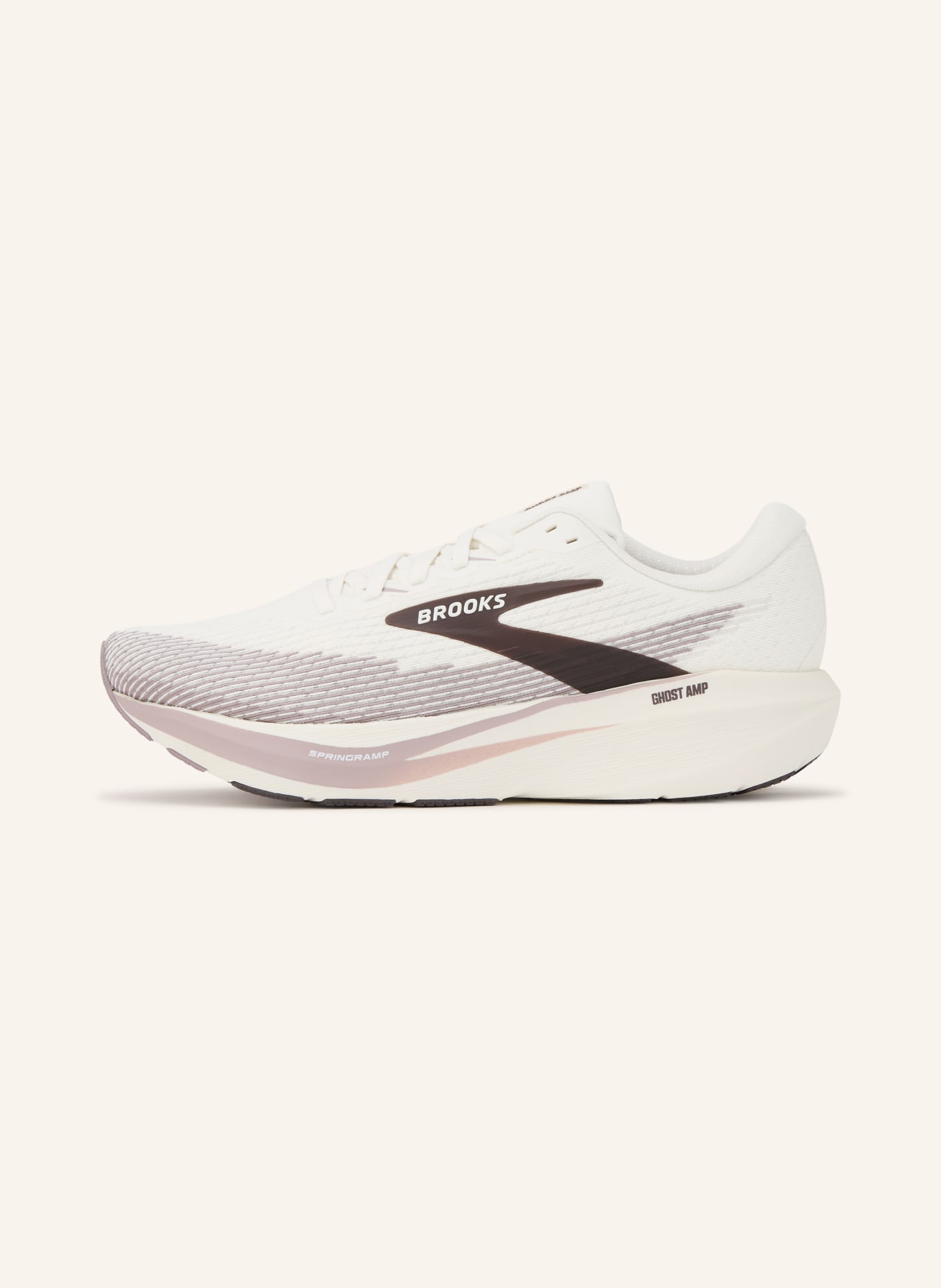 BROOKS Laufschuhe GHOST AMP: CREME / DUNKELBRAUN / TAUPE