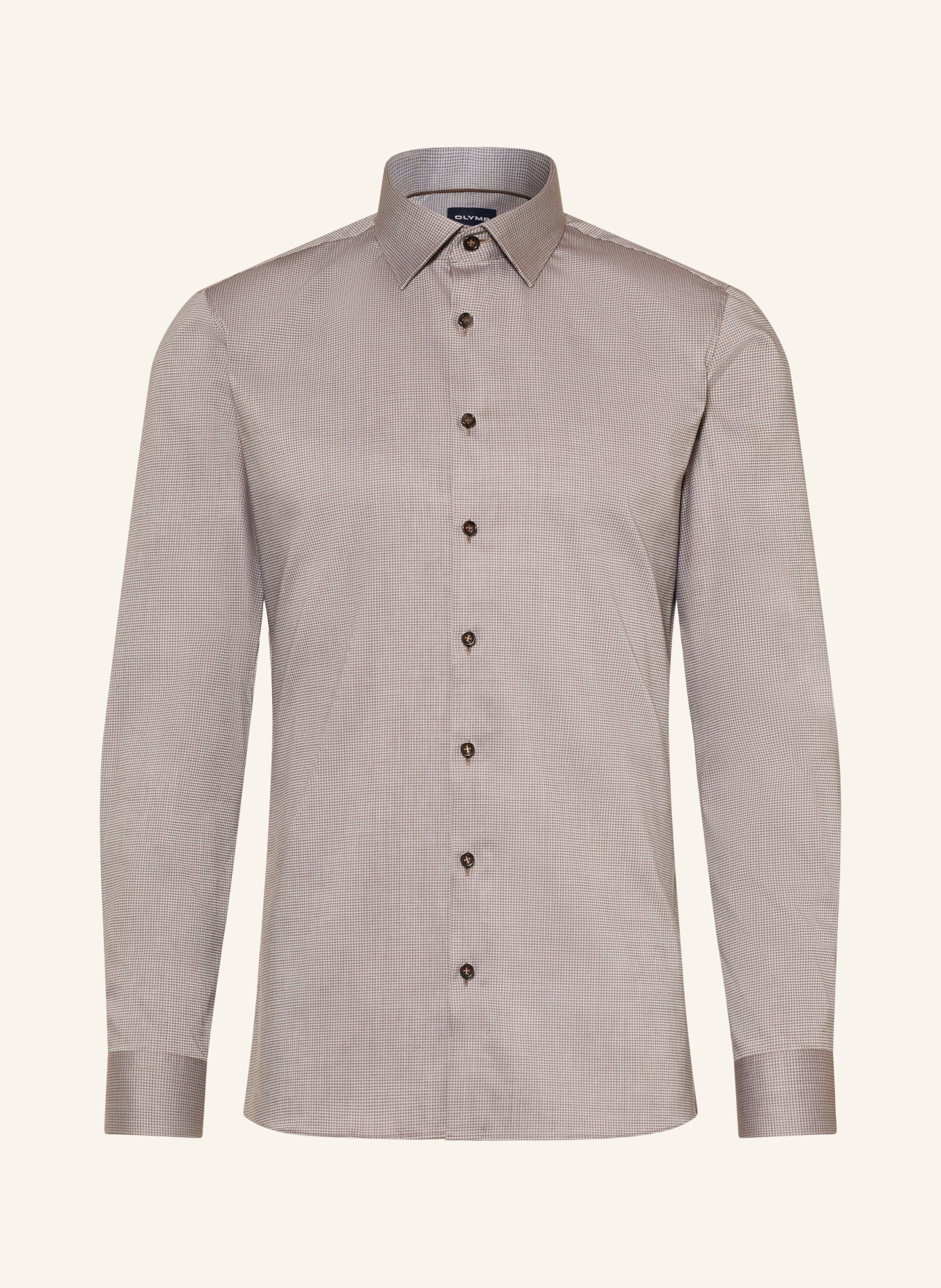 OLYMP Overhemd No. Six super slim: BRUIN