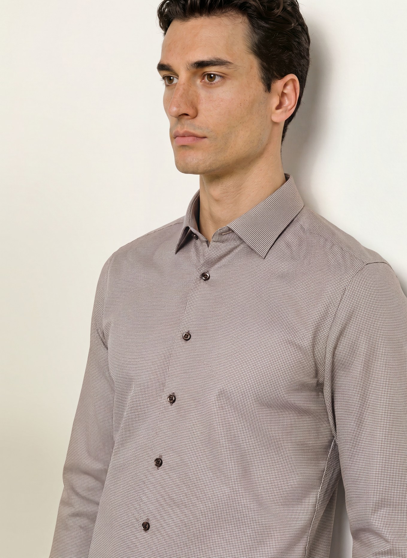 OLYMP Overhemd No. Six super slim: BRUIN