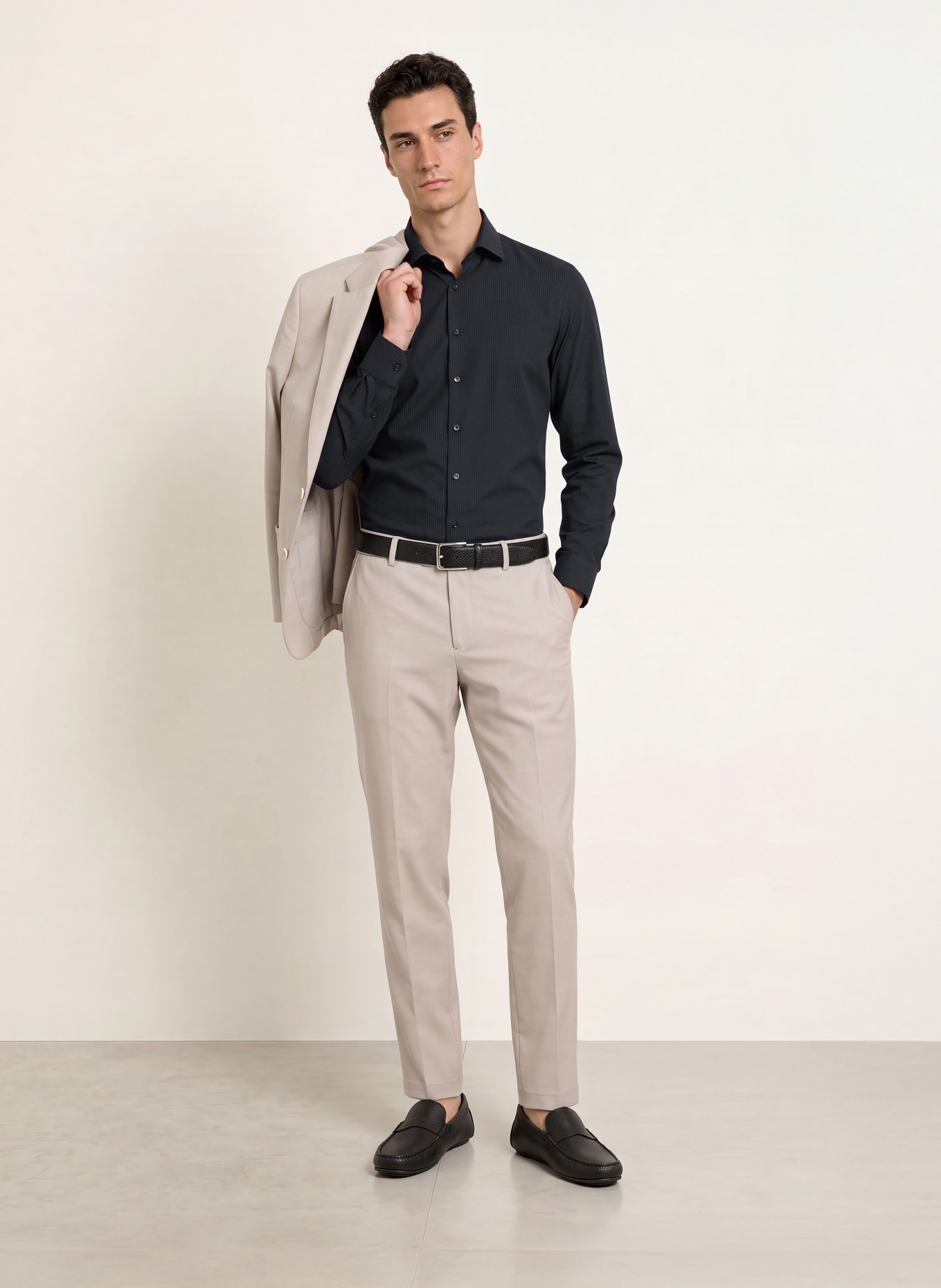 OLYMP Hemd No. Six super slim: DUNKELBLAU